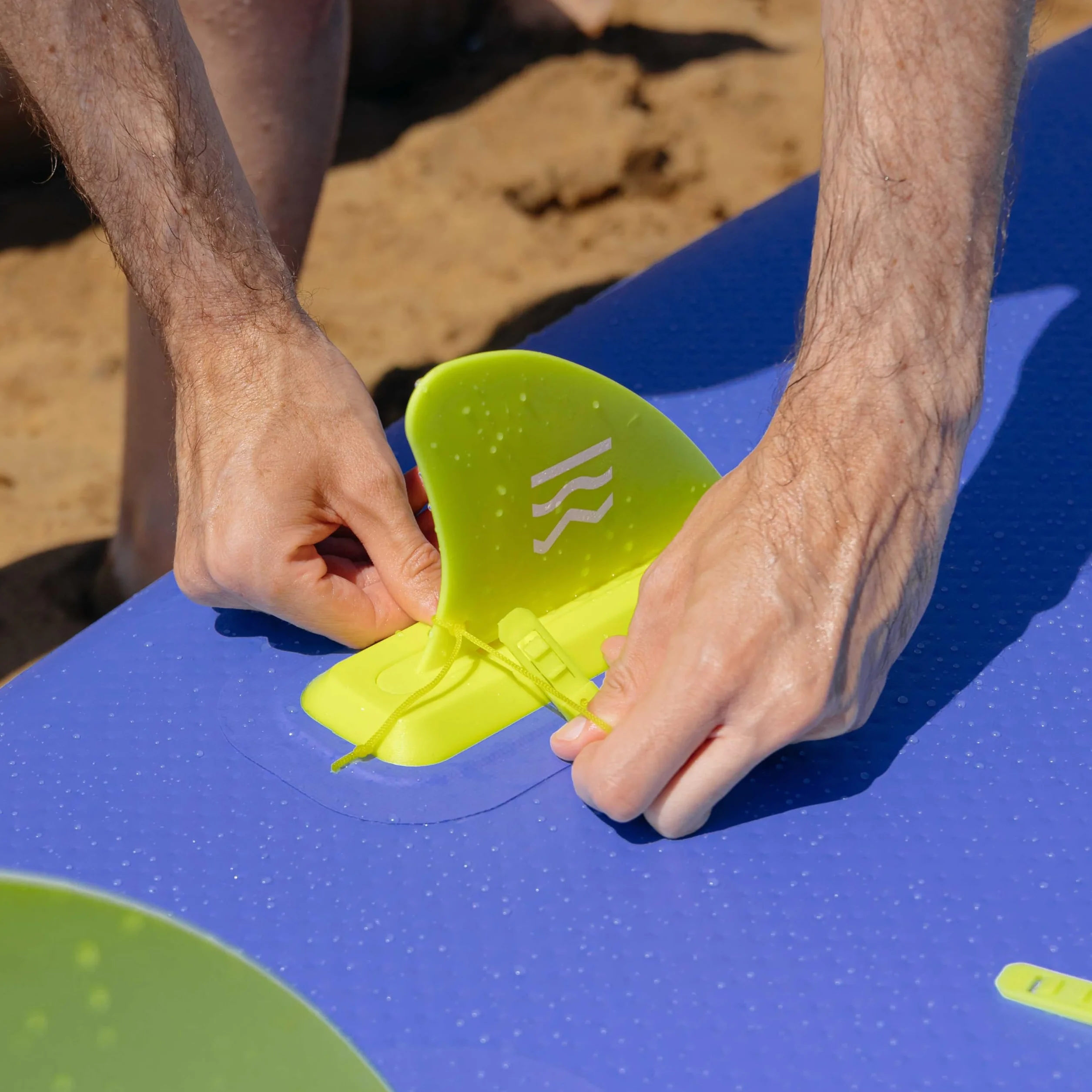 Zestaw 3 Wymiennych, Odłączanych Finów - HUIIKE | Fin do Wymiany na Tablicy Stand Up Paddle Board, Akcesoria do Planszy SUP, Wymienny Fin, SUP Akcesoria Planszy Stand Up Paddle Board