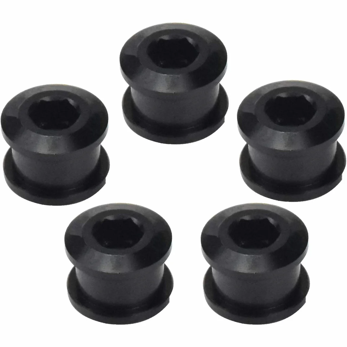 5 sztuk M8 śruba korbowa do roweru 7075, stop aluminium, śruby zębate, śruby korbowe, śruby rowerowe, ramię korbowe, śruba, nasadka mocująca do roweru wyścigowego, roweru górskiego, BMX MTB, kolor czarny