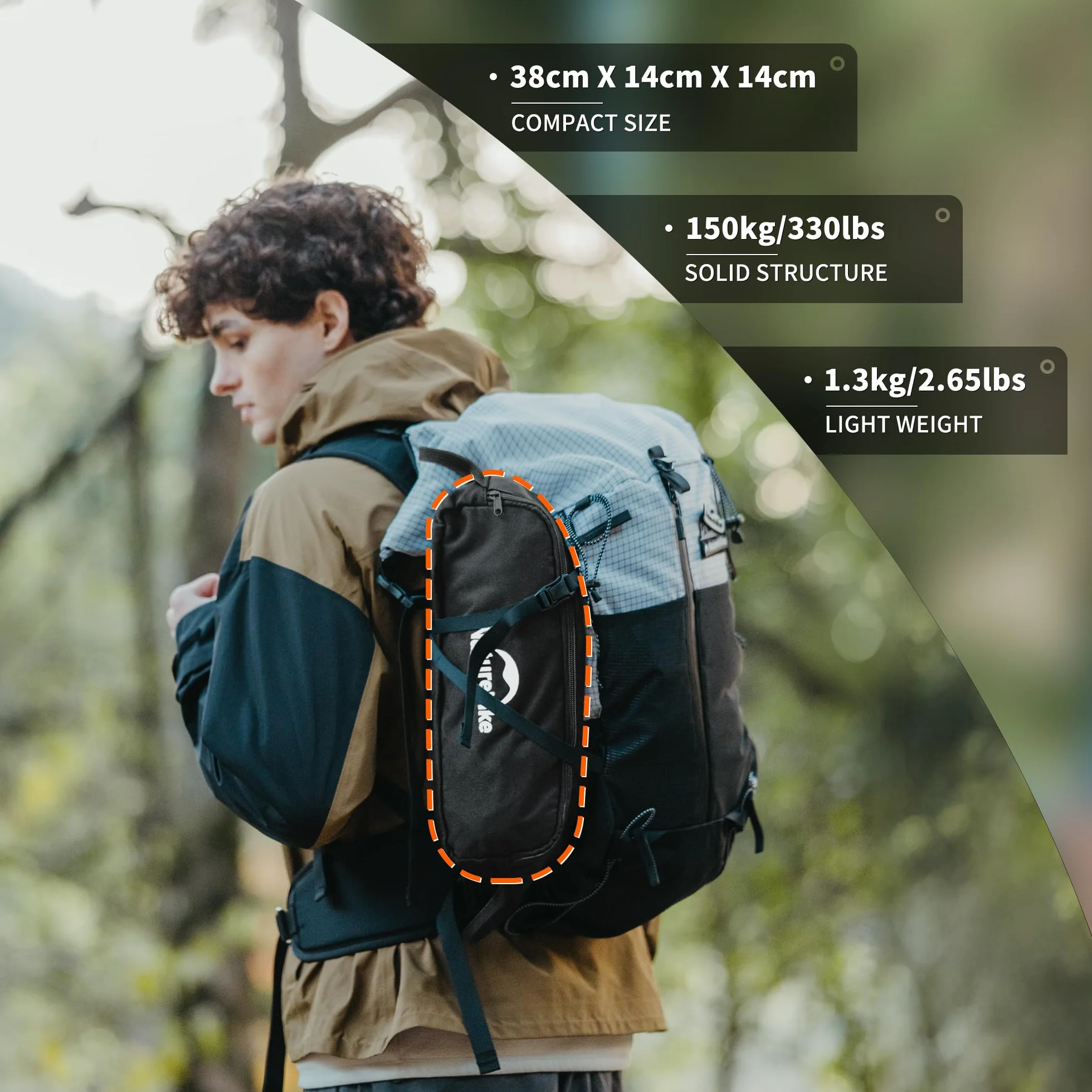 Naturehike YL01 składane krzesło kempingowe lekkie kompaktowe przenośne z torbą