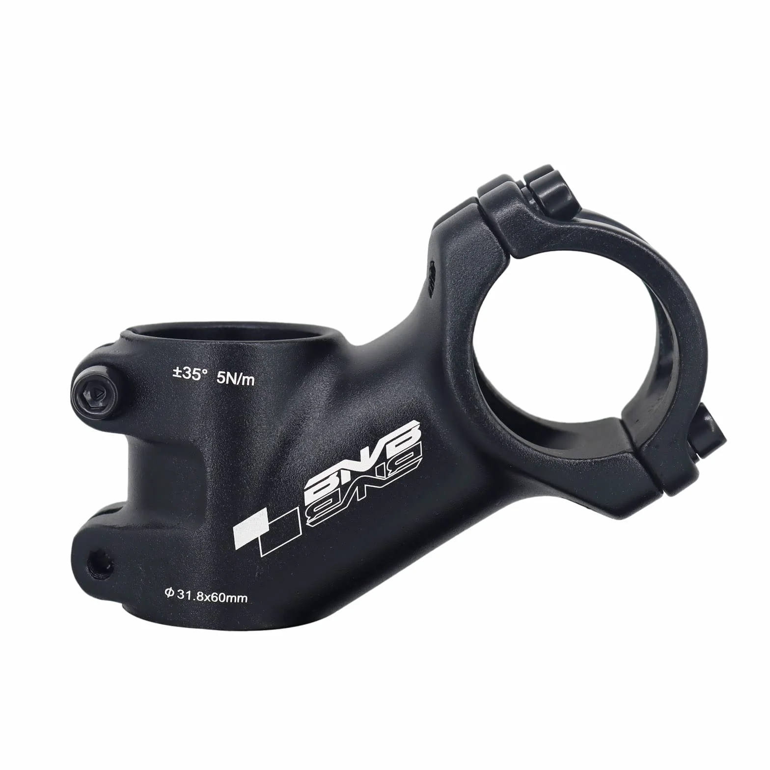 PLATTBK Wspornik kierownicy 31,8 mm, 35 stopni, stop aluminium, do rowerów górskich, wyścigowych, BMX, MTB, jazdy na rowerze (60 mm)