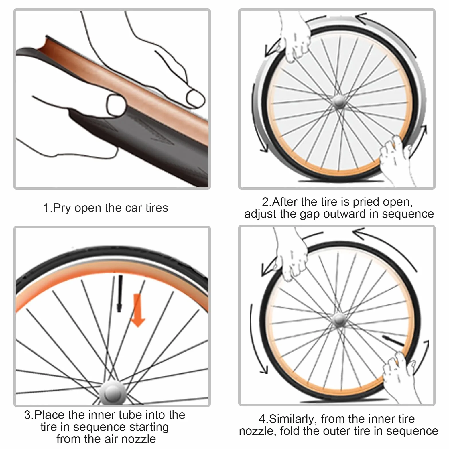 1 para dętek rowerowych do roweru wyścigowego FV48 mm 700 x 23/25c 700 x 28/32c 700 x 35/43c pasuje do rowerów Ebike, rowerów szosowych, turystycznych, wyścigowych, akcesoriów rowerowych