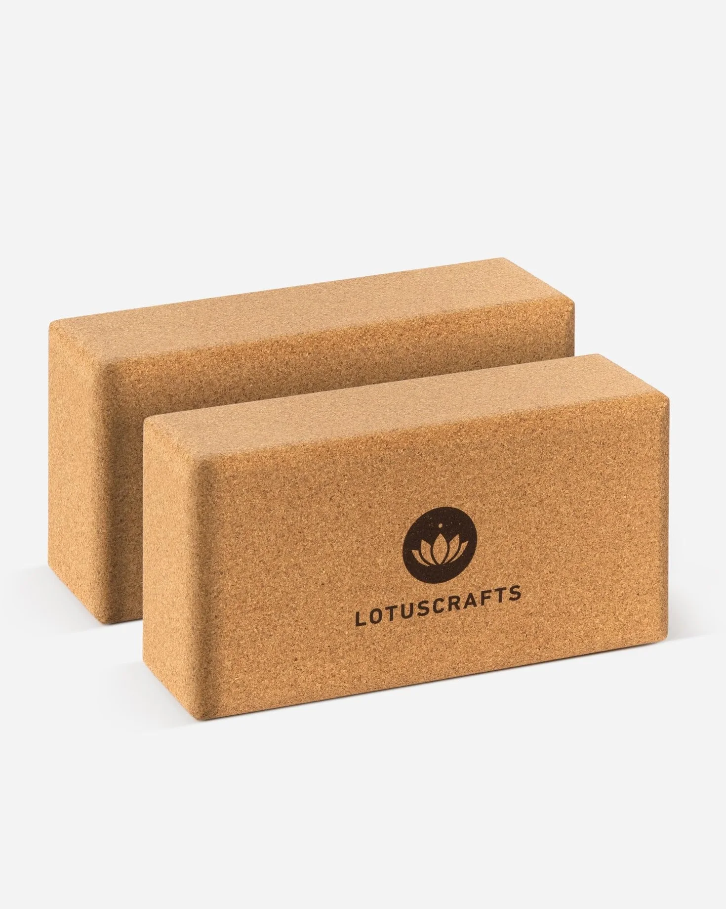 Lotuscrafts Supra Grip Cork Yoga Brick - Ekologiczny Korek z Portugalii - Blok do Jogi - Klocki do Jogi - Cegła z Korka