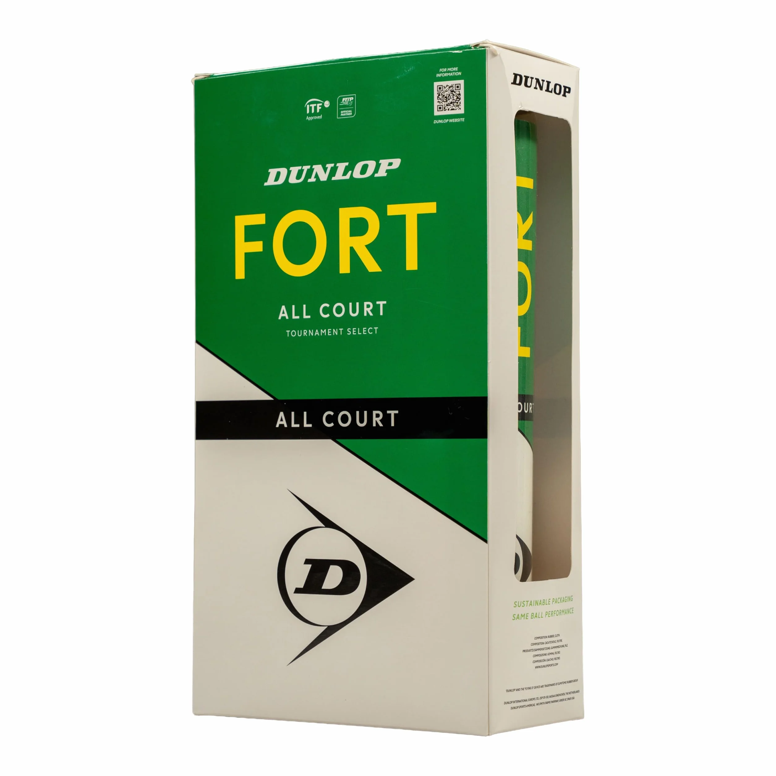 DUNLOP Piłka tenisowa Fort All Court TS – do piasku, twardego podłoża i trawnika (2 x 4 piłki)