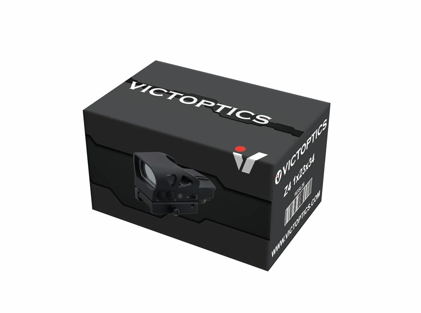 Victoptics RDSL26 Z4 (zapadka) 1 x 23 x 34 wizjer czerwony punktowy do uprawiania sportu, airsoft i polowania, wiatrówka, wizjer celujący, wizjer odblaskowy, czerwona kropka do celowania