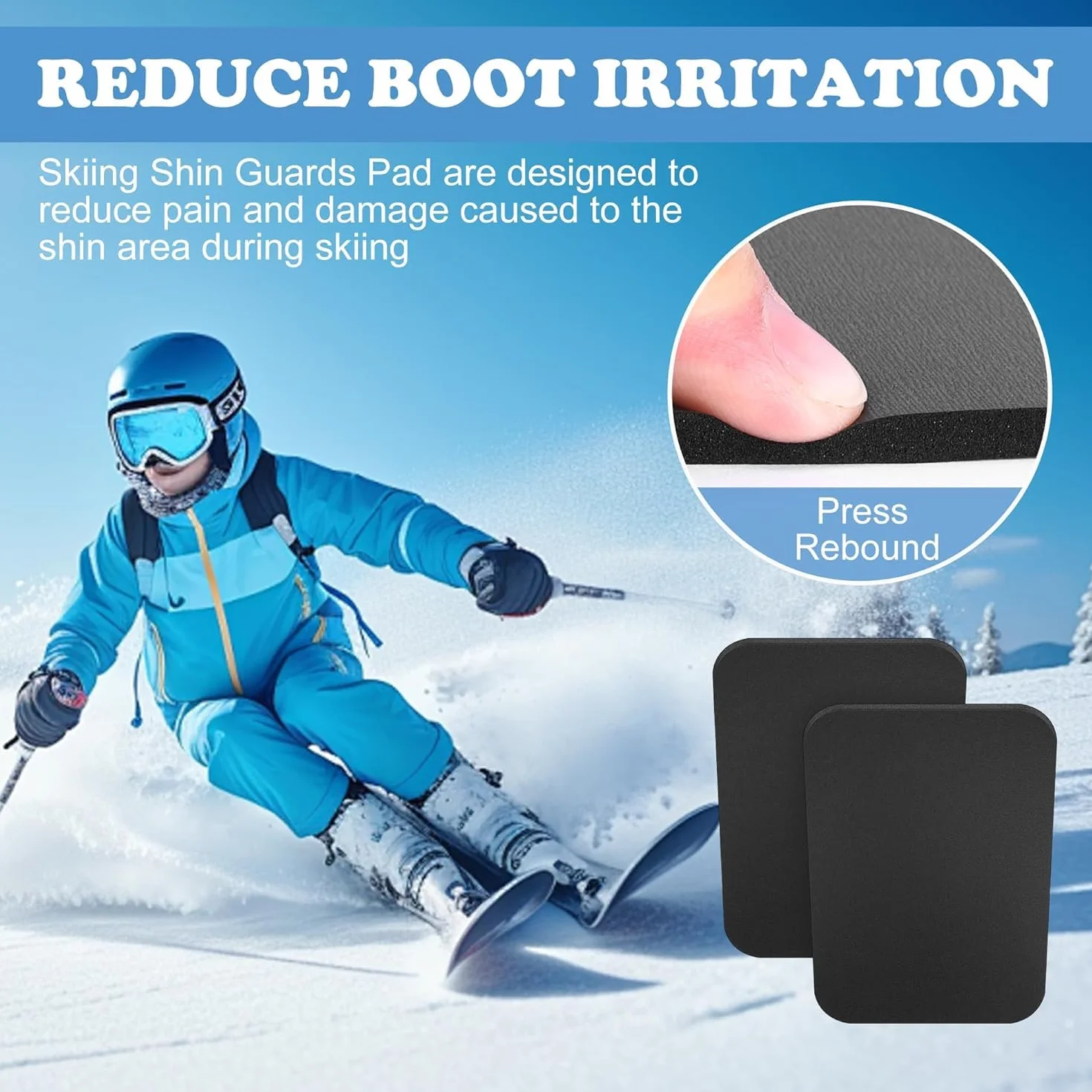 Shin Snowboard Shin Protector-Ski Ochrona piszczeli, ochraniacz na piszczele, gruba pianka, ochraniacze piszczeli na buty narciarskie, buty snowboardowe, buty narciarskie, łódki