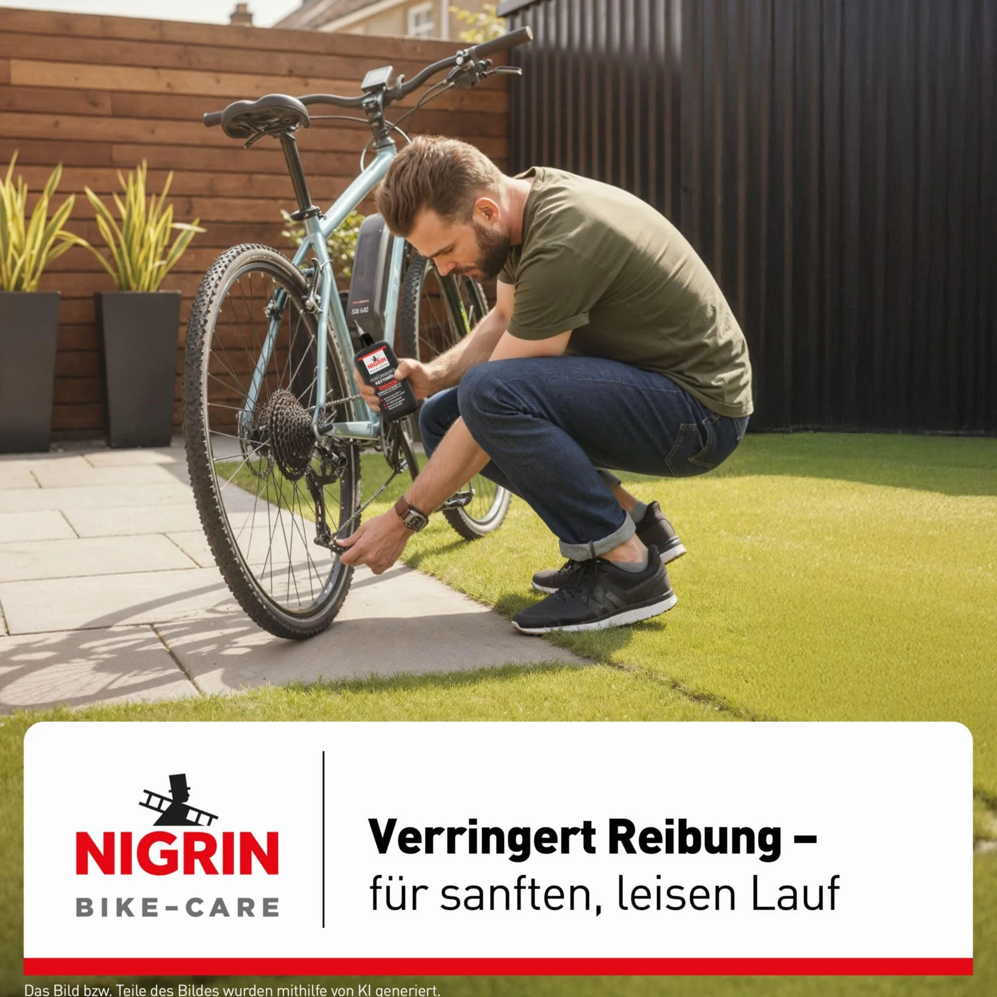 NIGRIN Olej do łańcuchów rowerowych E-Bike 100 ml szary, 100 ml