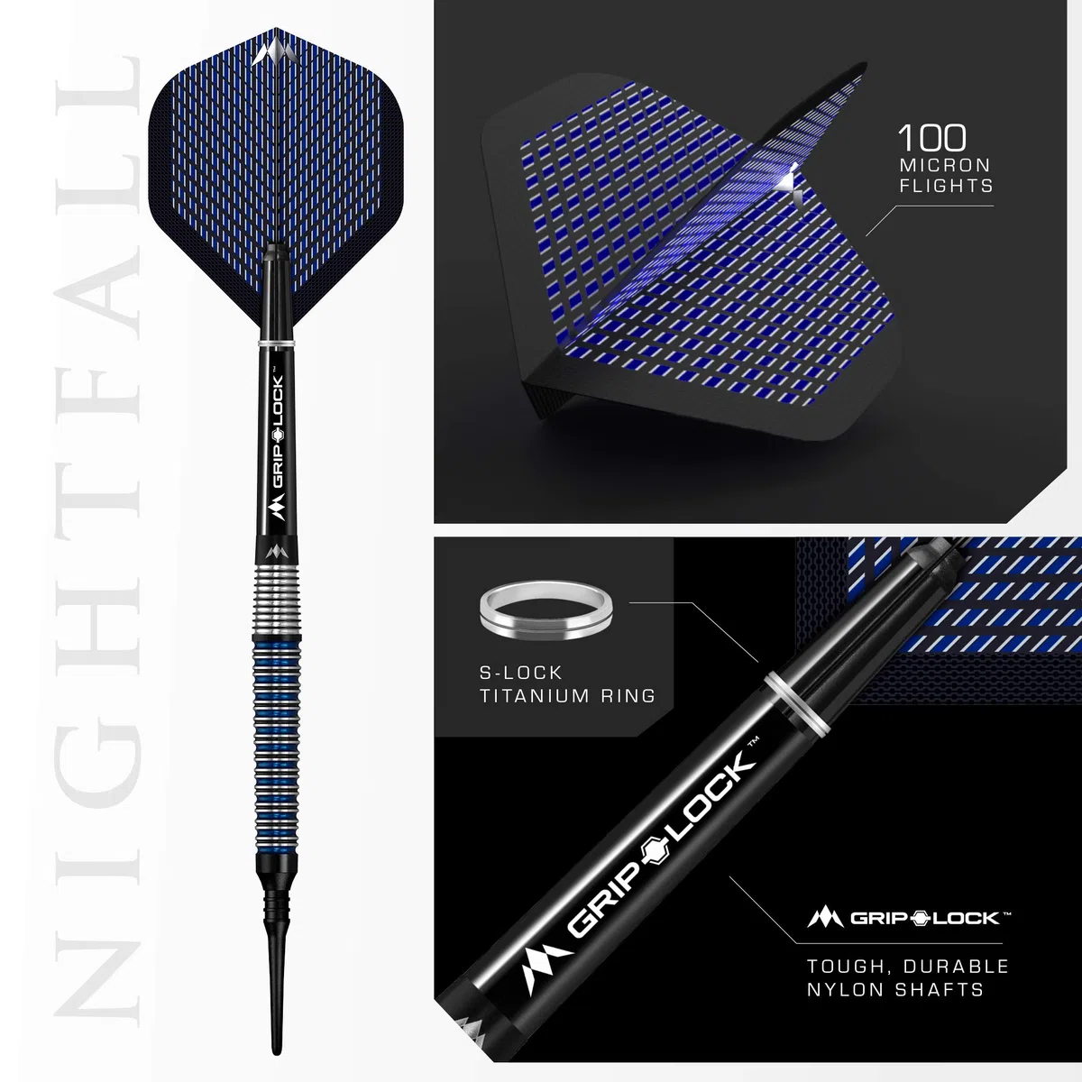 Mission Nightfall rzutki z miękką końcówką