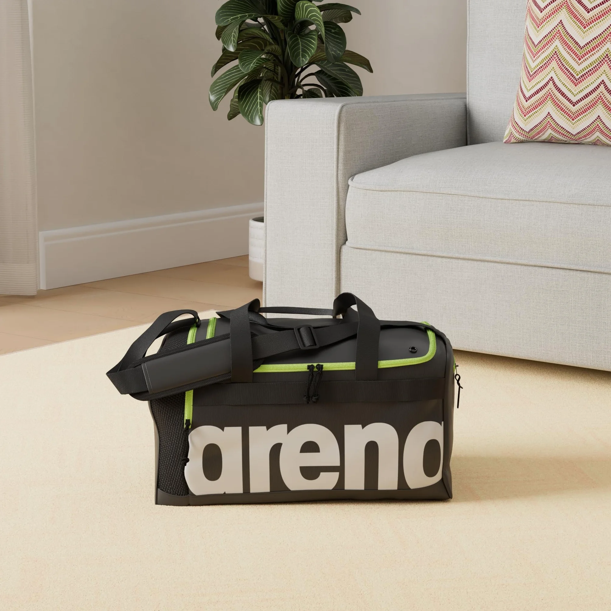 Arena Spiky Iii Duffle 40 Torba Sportowa, Szary/Żółty, 40 L