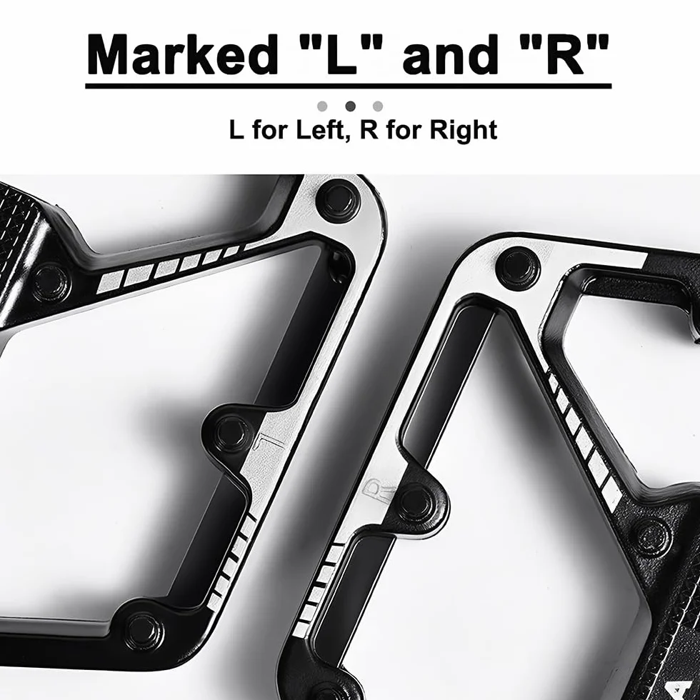 Pedały rowerowe MTB ze stopu aluminium 9/16" platformowe antypoślizgowe