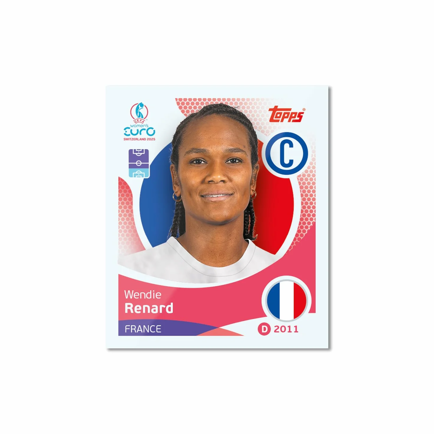 Topps Official Women's Euros 2025 Sticker Collection Box 300 naklejek