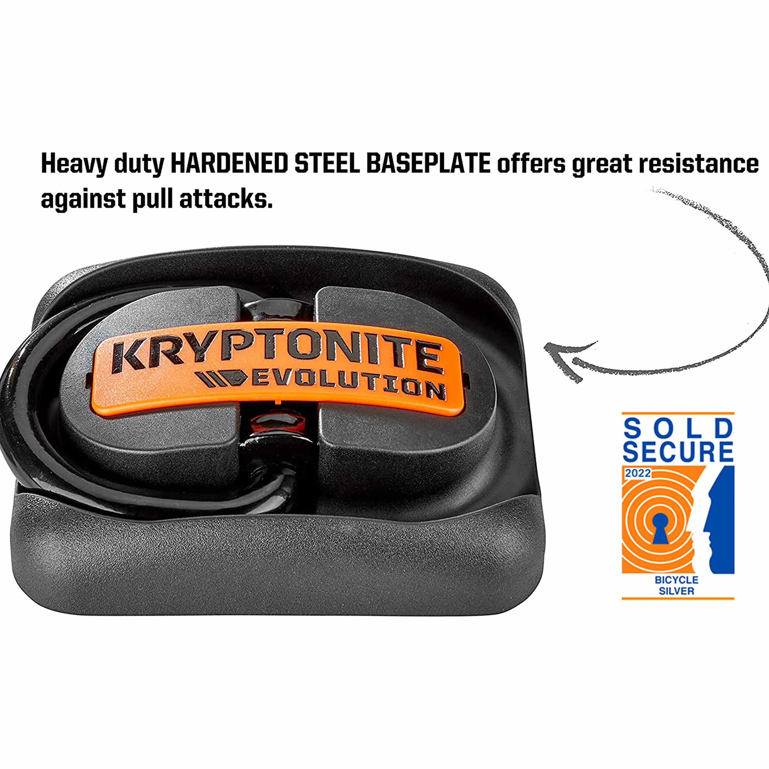 Kryptonite 004738 Unisex Evolution Ground Anchor New Locks, M