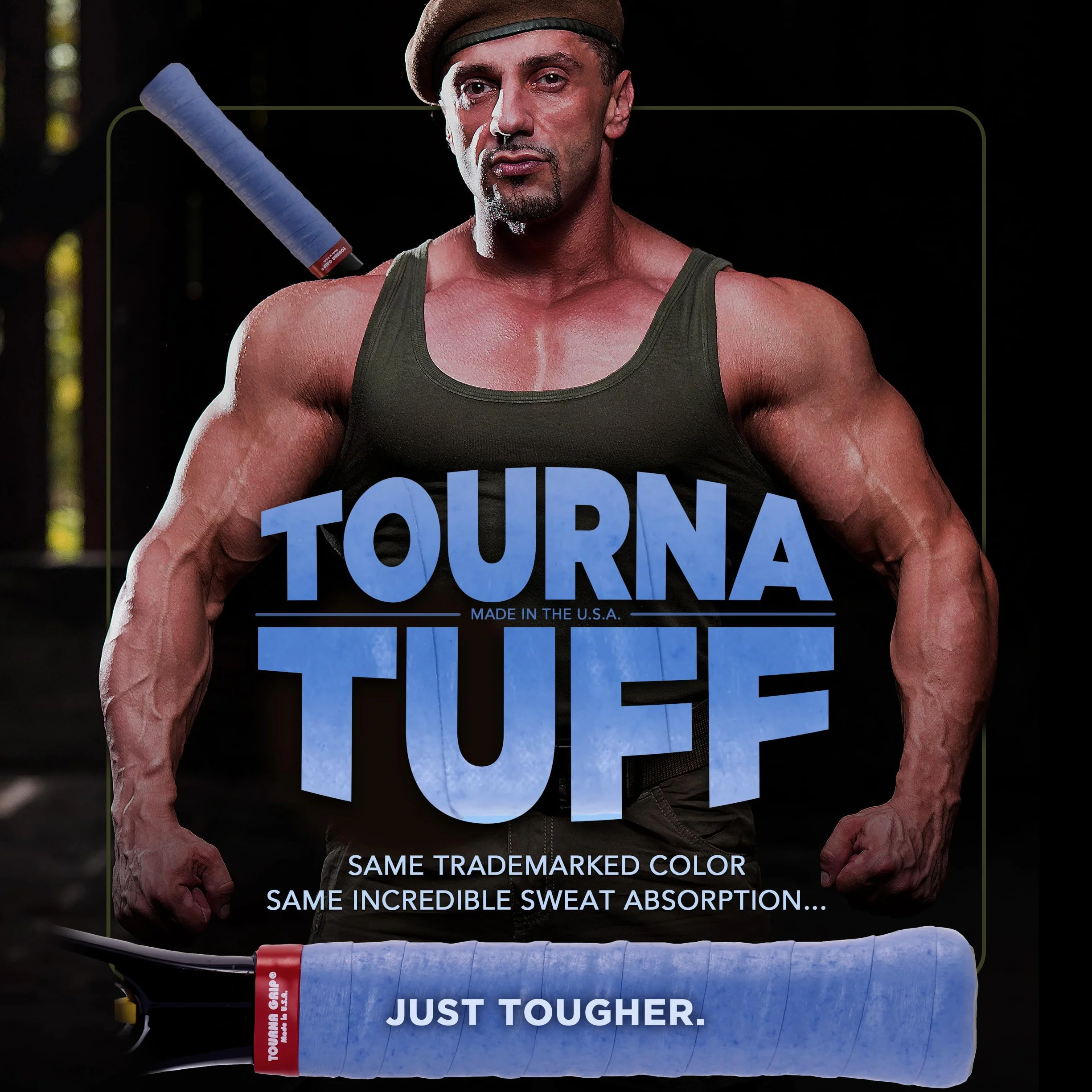 Tourna Tuff 3-pak, znak towarowy niebieski, (TUFF-1-XL)