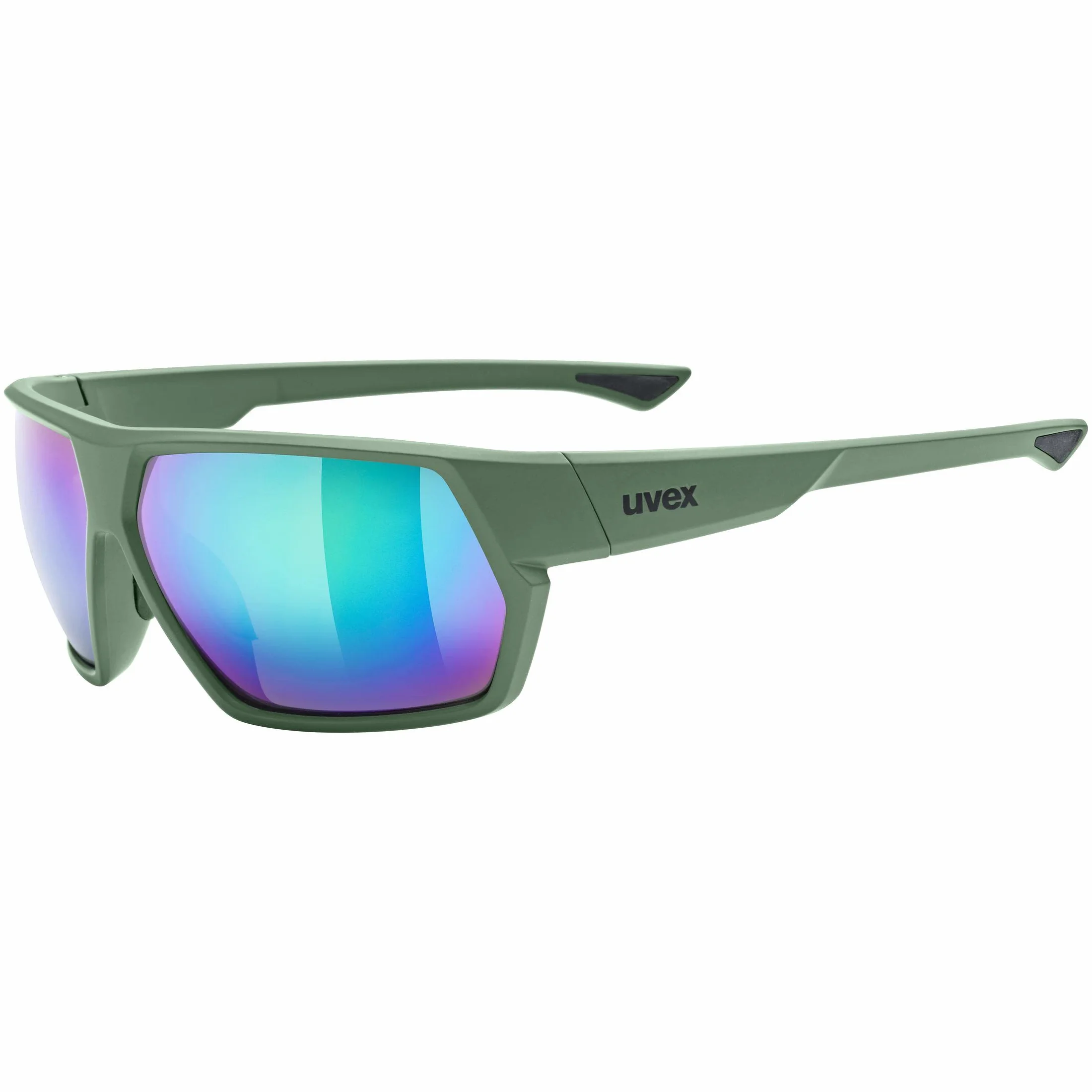 uvex sportstyle 238, okulary sportowe unisex-dorosły, moss matt/mirror green, one size