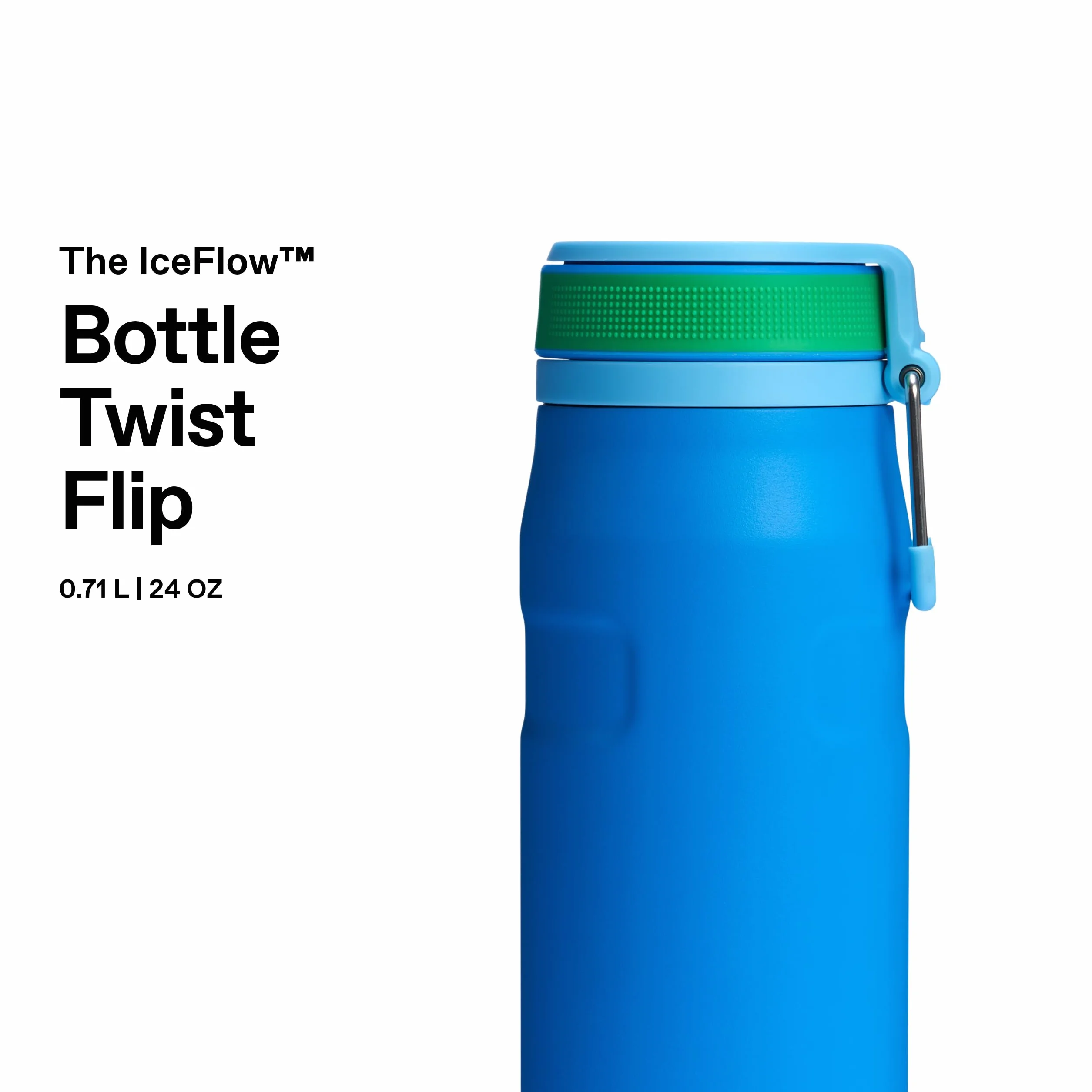 Stanley 1913 IceFlowBottle Twist Flip 0.47L - Zimna Przez 12 Godzin - Zamrożona Przez 3 Dni - Można Myć W Zmywarce - Stal Nierdzewna - Nie Zawiera BPA - Podwójna Sciana