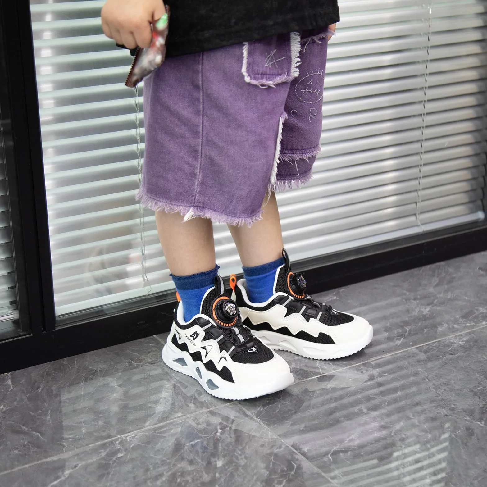 Buty Dziecięce Chłopców Dziewczynek Trampki Sneakers Halowe Sportowe Do Biegania Na Czas Wolny Outdoorowe Shoes Biały Czarny 37