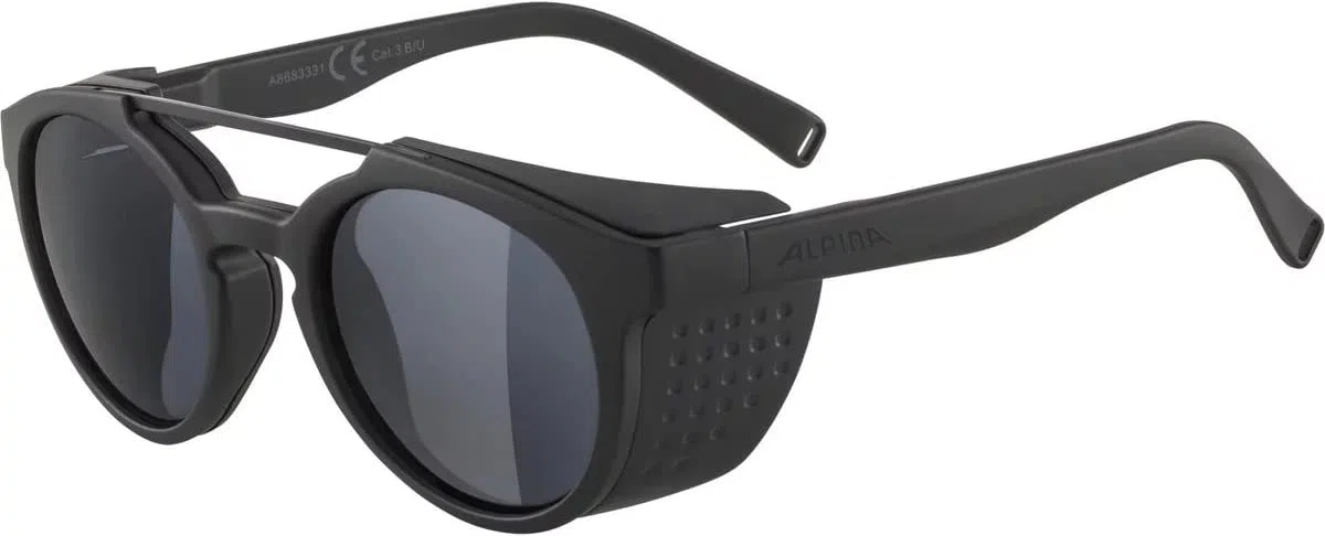 ALPINA Unisex - Dorośli, GLACE Okulary przeciwsłoneczne, all black matt, One Size