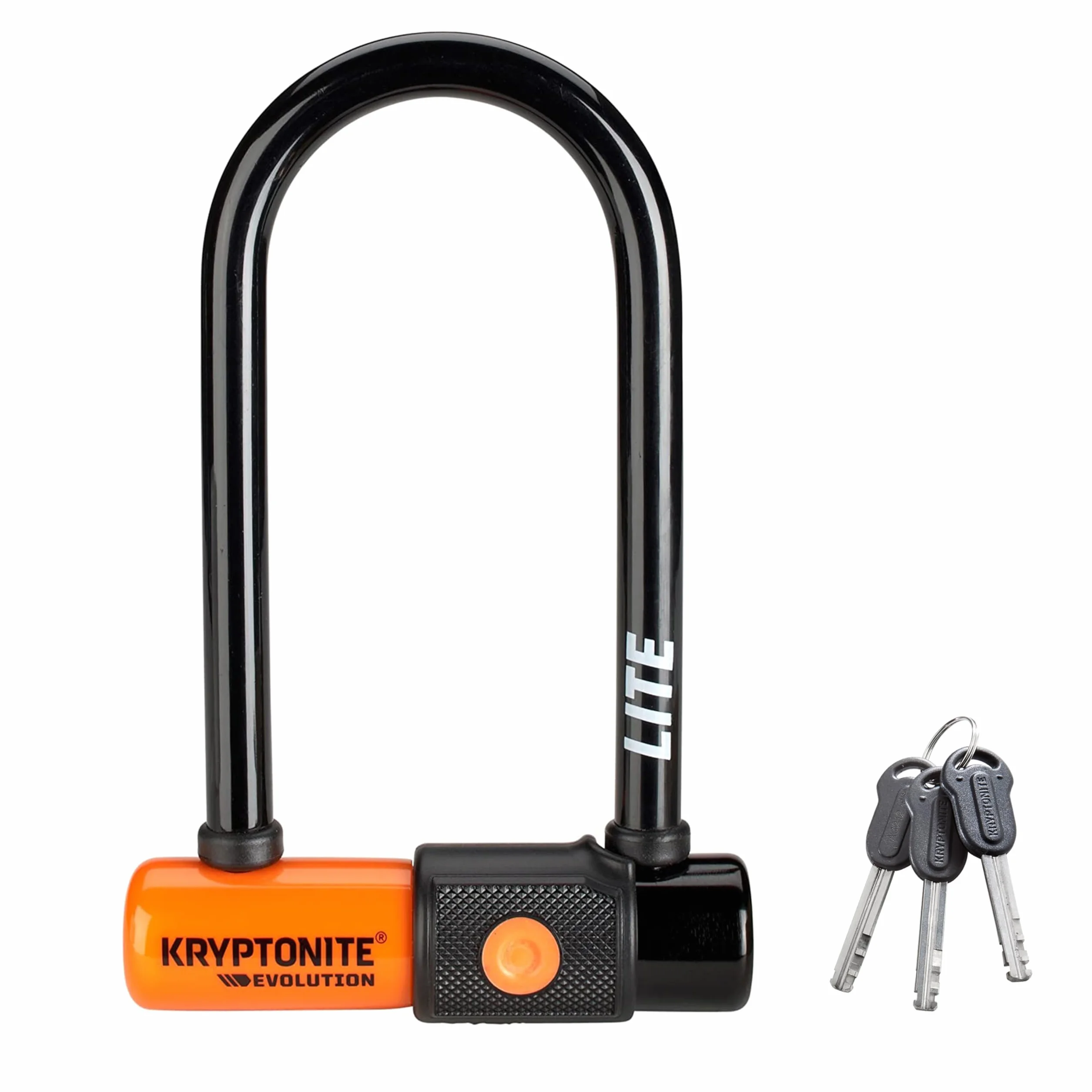 Kryptonite Evolution Lite Mini-6 7 x 15,2 cm Zapięcie Rowerowe Pomarańczowe