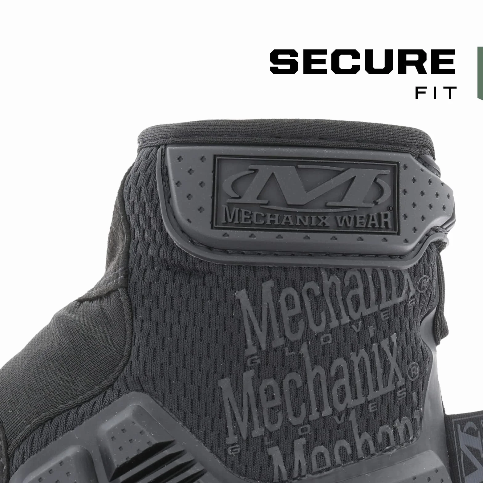 Mechanix Wear M-Pact® Covert rękawice robocze bez palców (rozmiar M, wszystkie czarne)