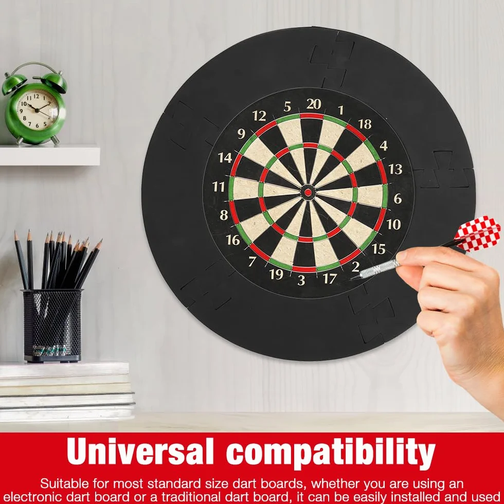 Mineup Pierścień ochronny do darta Catchring Surround, 5 szt. Dart Surround pierścień ochronny, 45cm pierścień ochronny tarczy do darta, ochrona ściany tarczy do darta, Dartboard Surround Eva