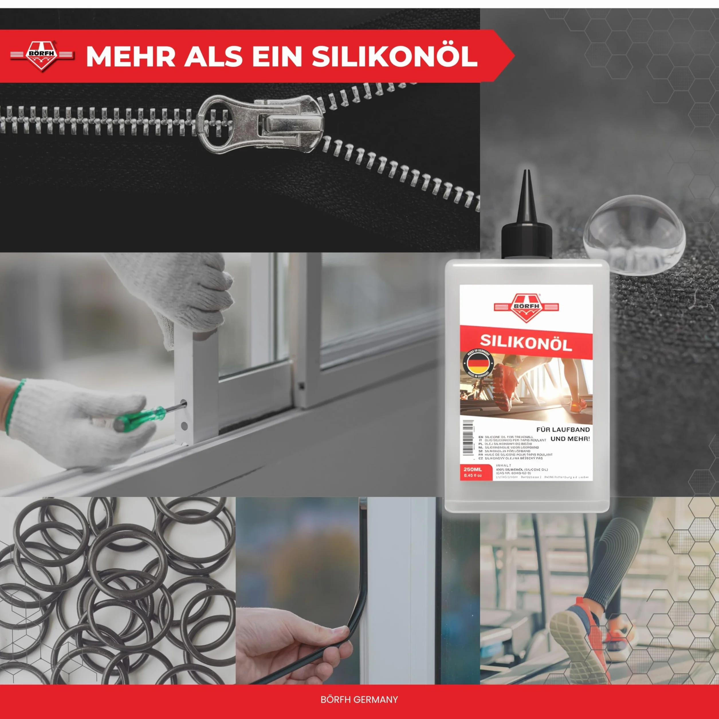 Olej silikonowy 250 ml – 100% czysty olej silikonowy do bieżni i sprzętu sportowego, nietoksyczny, idealny do gospodarstwa domowego i artystów, olej silikonowy, idealny do pouringu akrylowego i