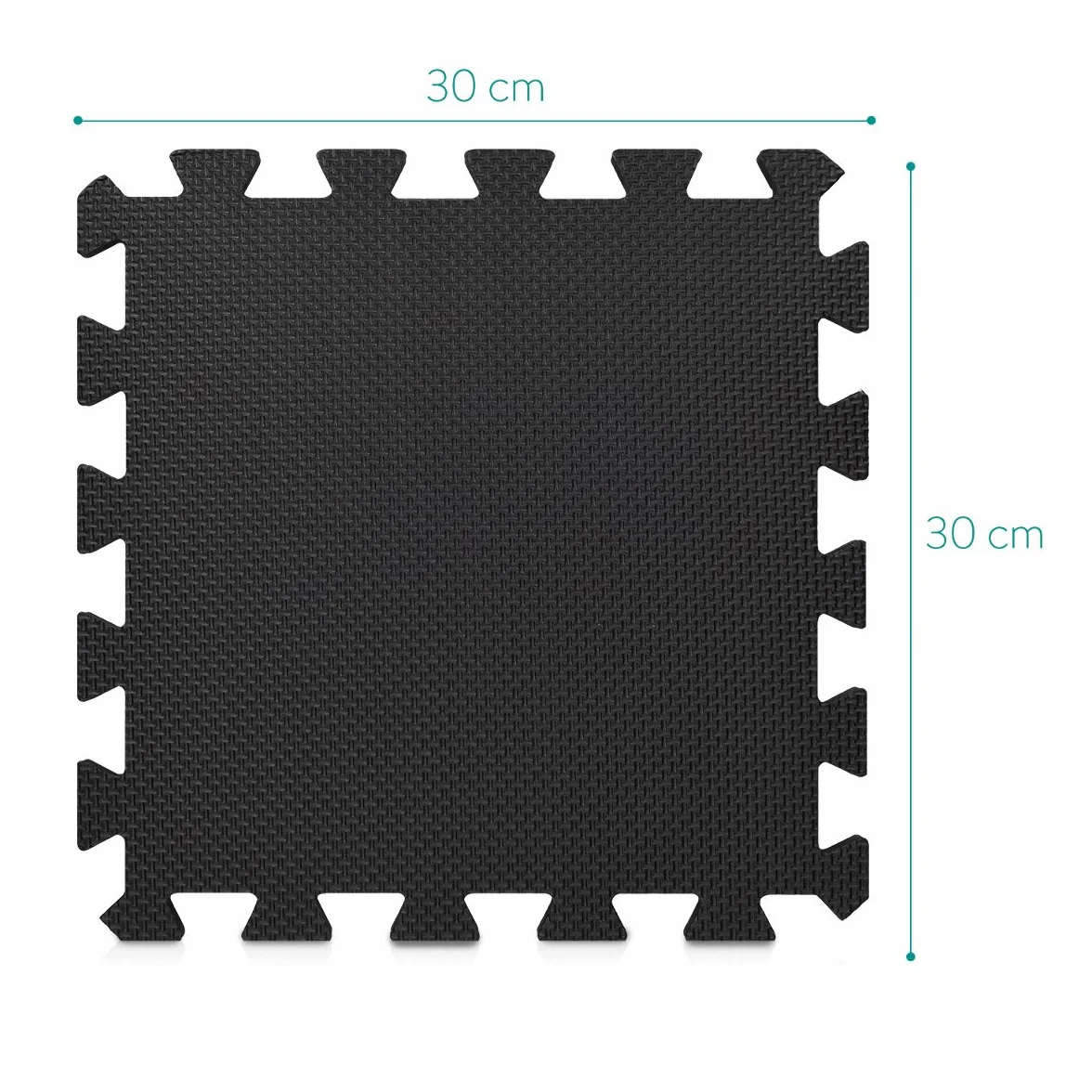 Navaris maty podłogowe z pianki EVA, 20 sztuk (30 x 30 x 1 cm), płytki ochronne z pianki EVA, do uprawiania sportu, ćwiczeń, siłowni, powierzchnia 1,8 m²