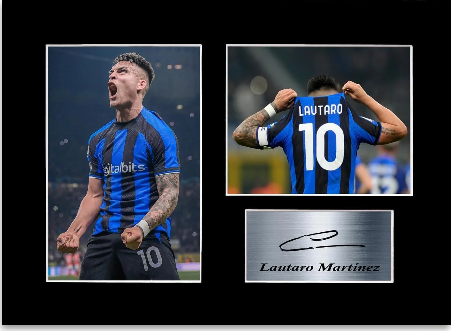 Lautaro Martinez podpisane zdjęcie A4 autograf piłkarz 2024-2025