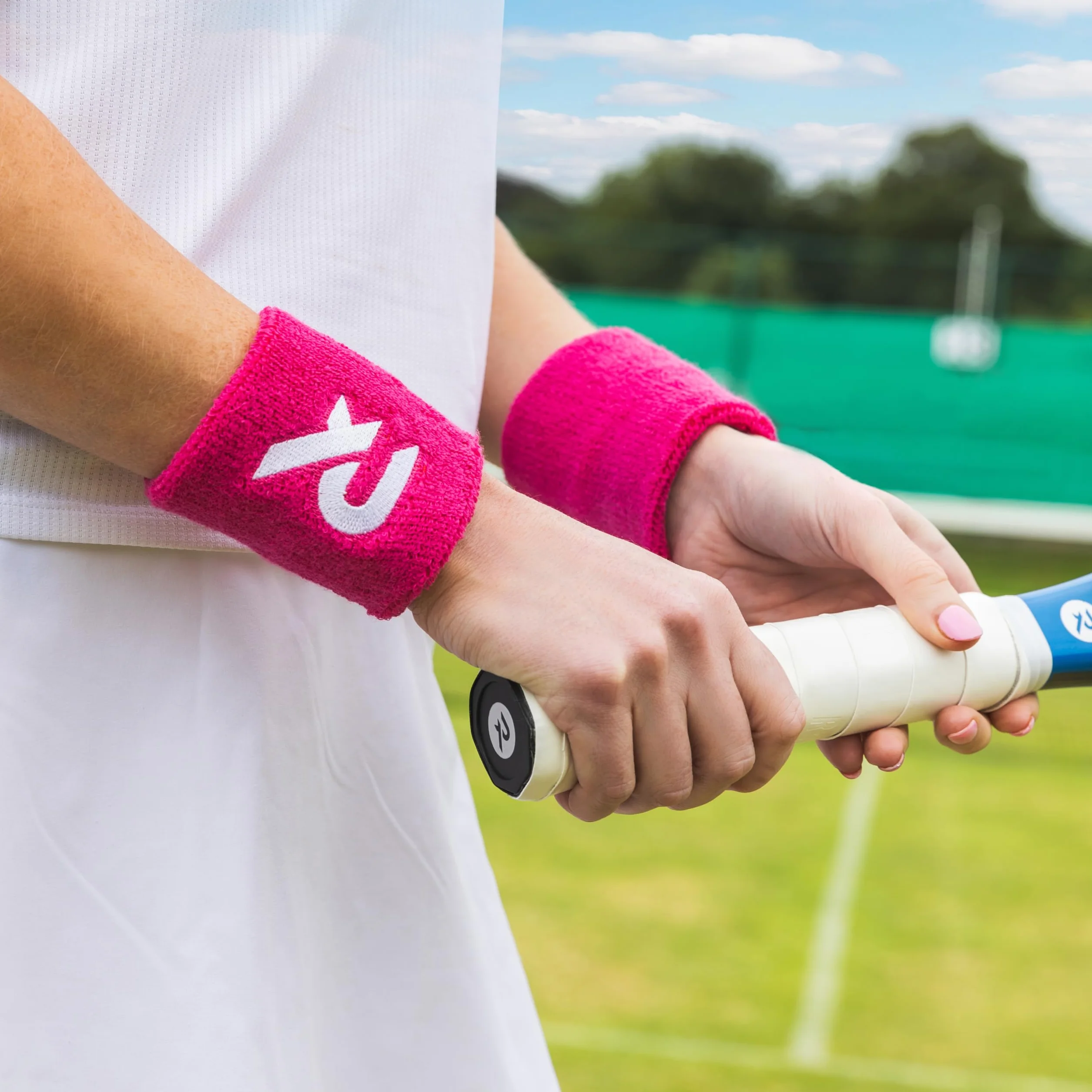 Raquex Bawełniane opaski na nadgarstek - miękki bawełniany rozciągliwy materiał. 7 opcji kolorystycznych. Opaski dresowe unisex do uprawiania sportu