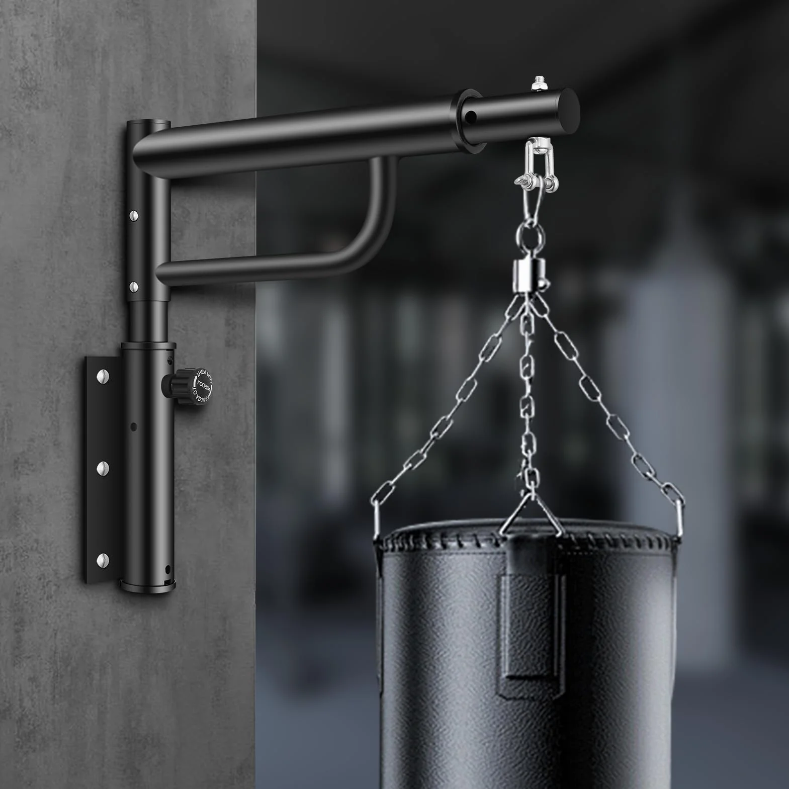 Obrotowy uchwyt ścienny do worka bokserskiego 150 kg