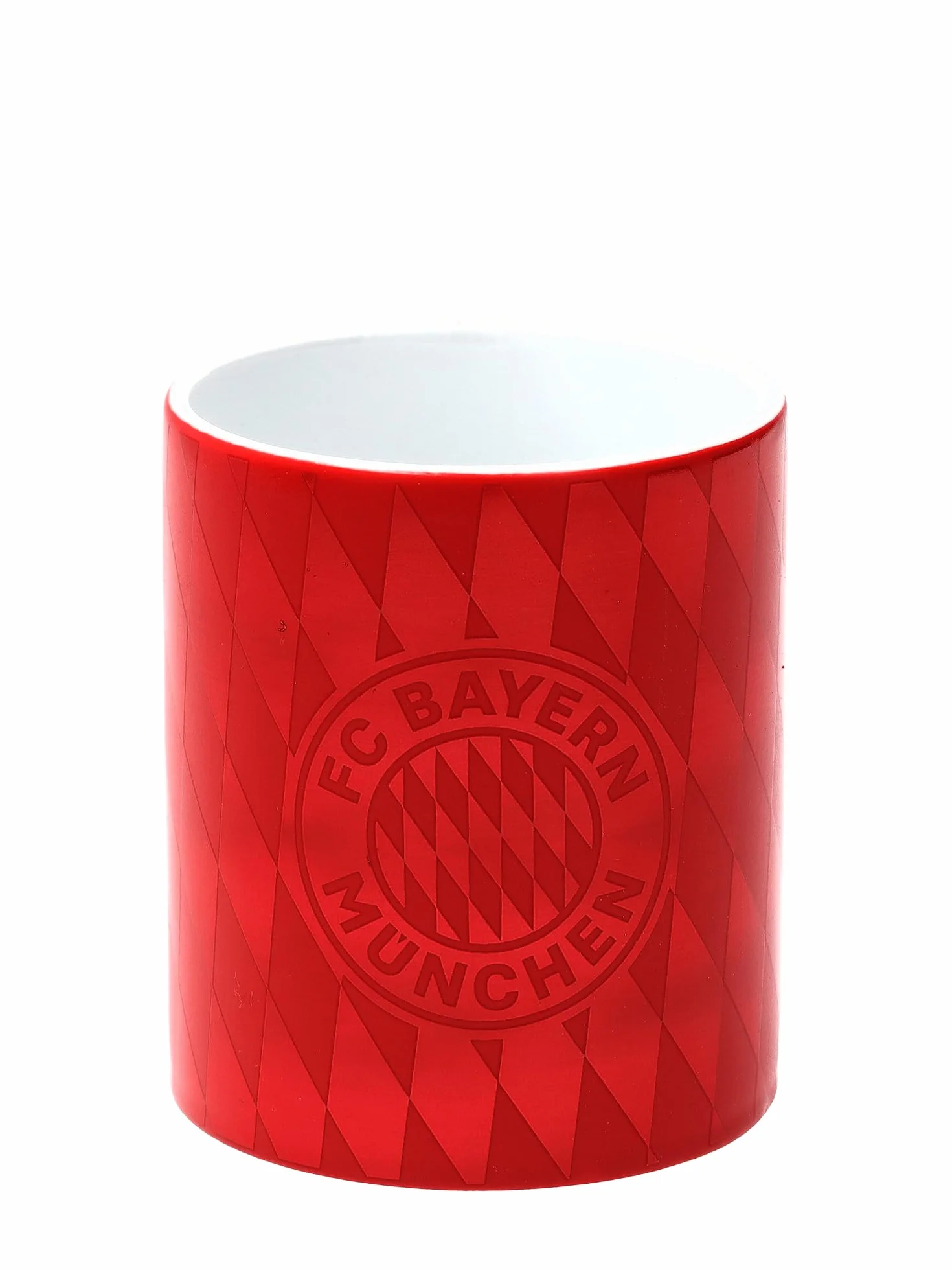 FC Bayern München filiżanka metaliczna czerwona
