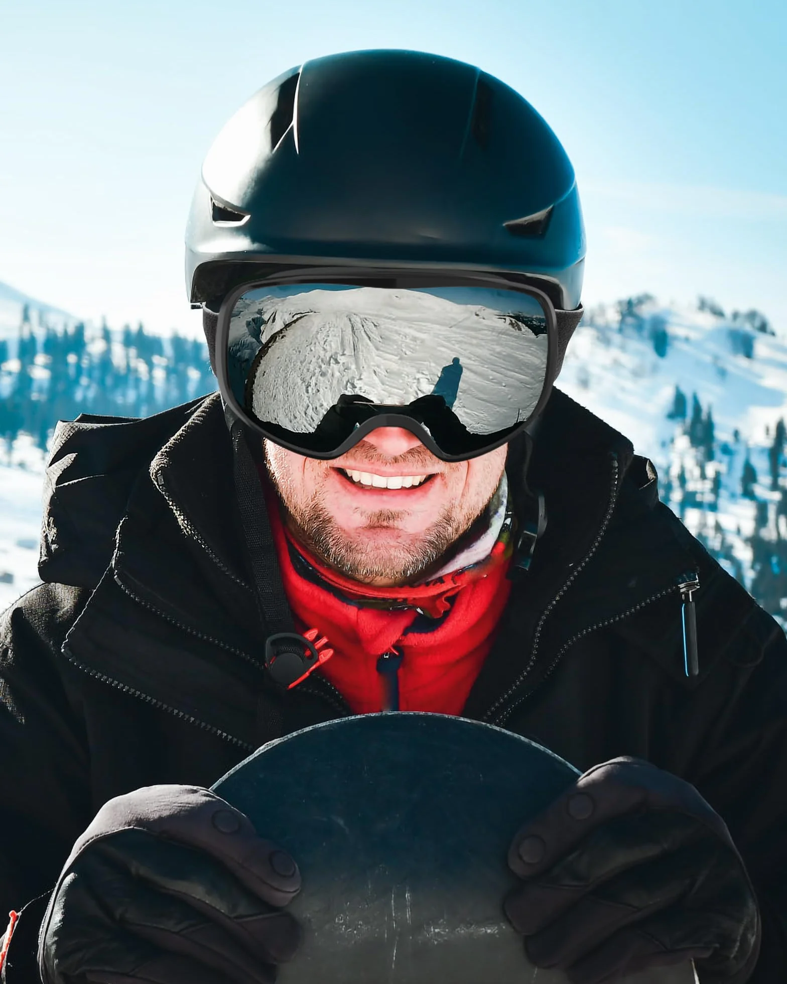 Gogle narciarskie, maska gogle narciarskie snowboardowe lustro dla mężczyzn kobiet dorosłych młodzieży młodzieży OTG kompatybilne z kaskiem, przeciwmgielne 100% ochrona przed promieniowaniem UV