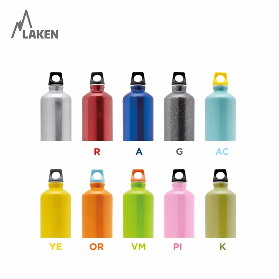 Laken Futura aluminiowa butelka na napoje, wąski otwór, zakrętka z pętelką, 1,5 l, 100% aluminium z recyklingu, srebrna