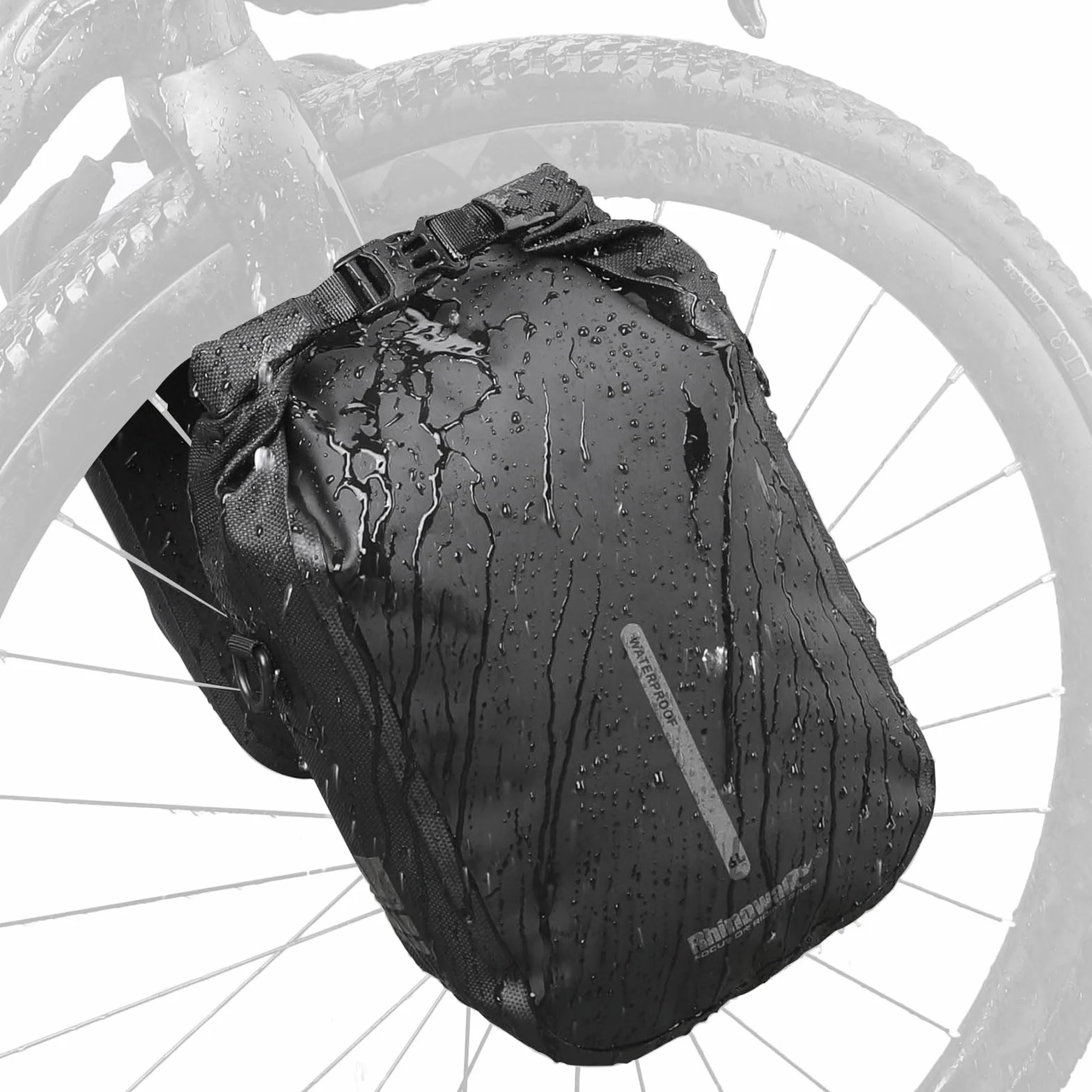 BAIGIO Torba na przedni widelec rowerowy 4 l z adapterem Quick Release Wodoodporna