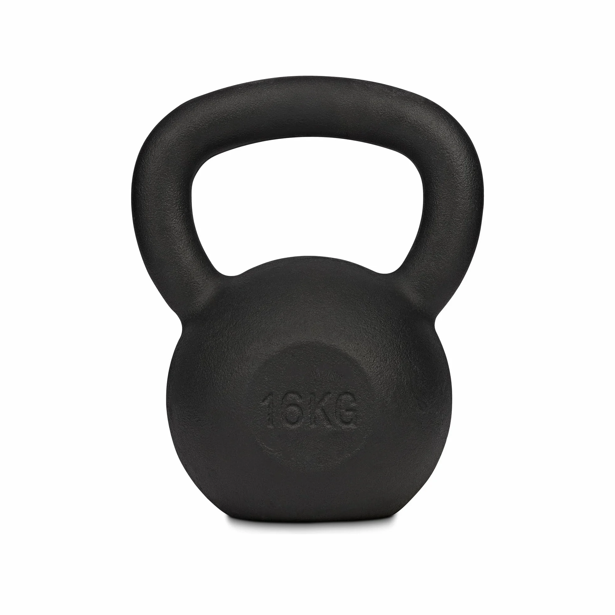 Athlyt Kettlebell żeliwny, 16 kg, czarny