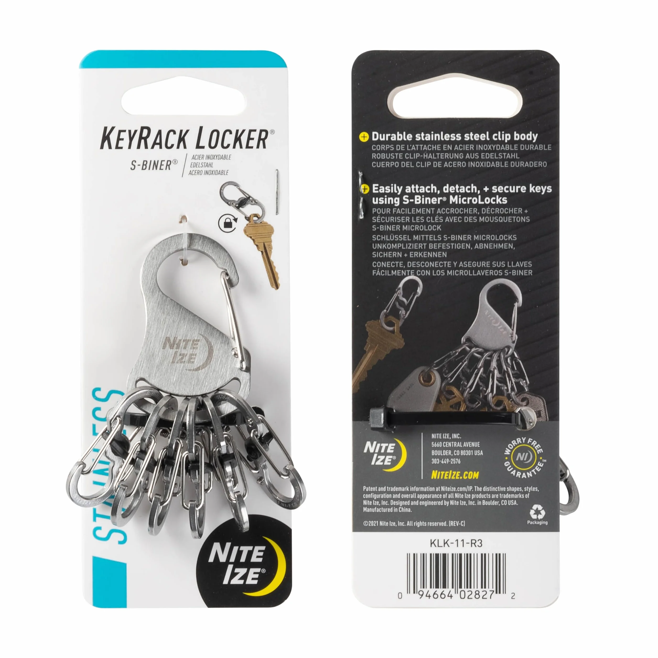 Nite Ize - S-Biner KeyRack Stal, N/A