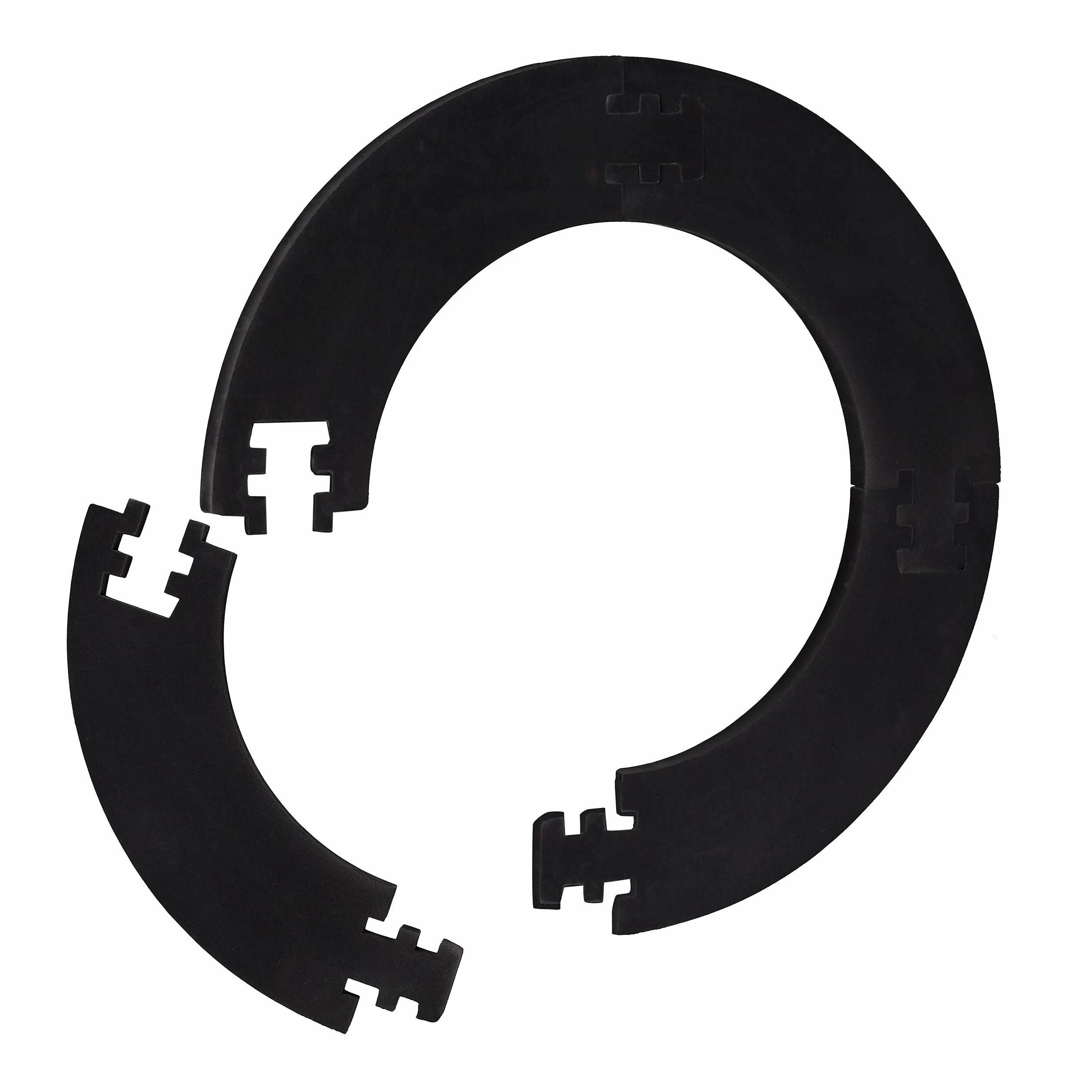 Relaxdays Dart Catchring R7, 4-częściowy, pierścień ochronny na tarczę do darta 45 cm, stabilna ochrona ściany, EVA, całkowita Ø 72 cm