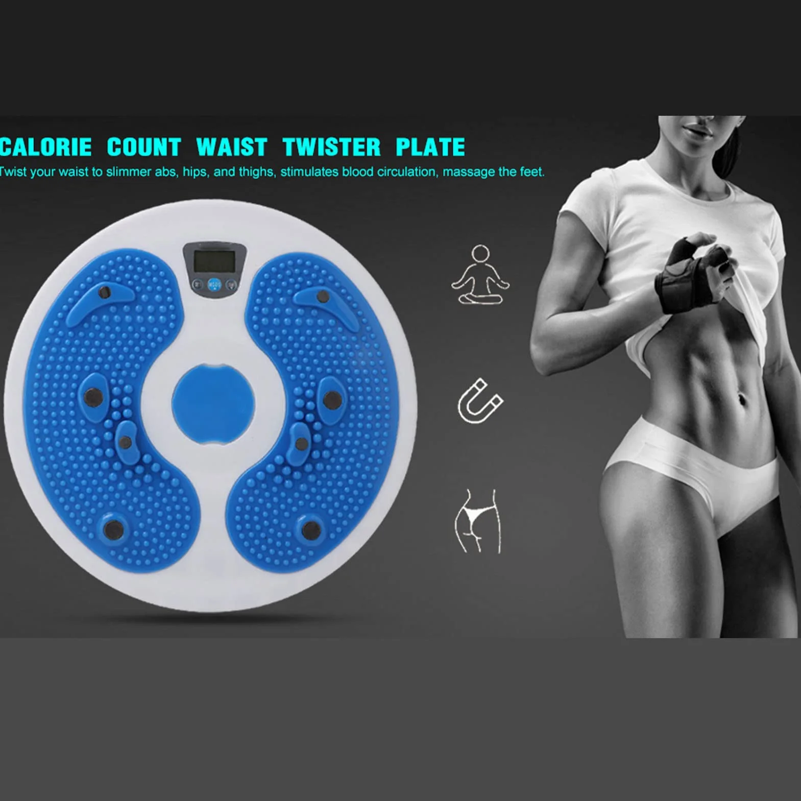 Twist Board Twist Waist, Twist Twist Twin Ćwiczenia talii i bioder do treningu aerobowego do fitnessu i treningu