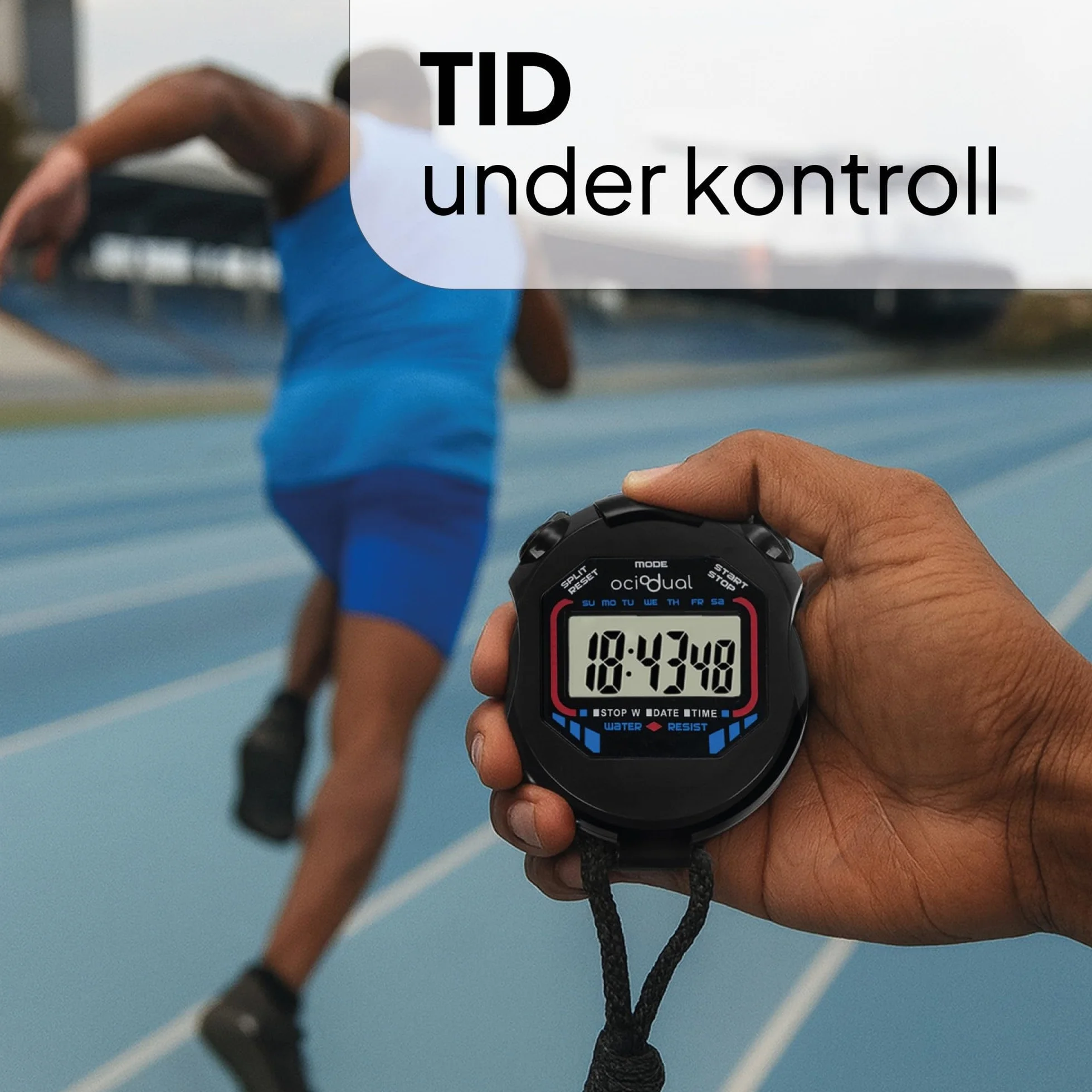 OcioDual Ręczny Cyfrowy Stoper Sportowy Wielofunkcyjny Zegarek Wyścigowy XL-013 Czarny Alarm Sportowy Dokładność Wyświetlacz LCD