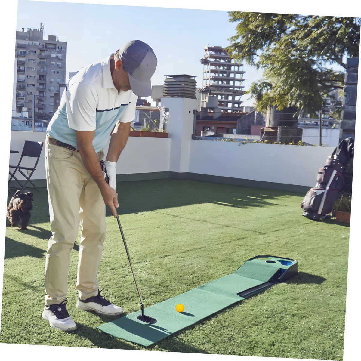 POPETPOP 3 Zestawy Piłka Treningowa Do Golfa Szczotka Do Golfa Imadła Piłki Golfowe Piłka Koszulka Golfowa Makaron Z Piłkami Golfowymi Uchwyt Na Piłeczki Golfowe Plastikowy Yellow Szt.*3