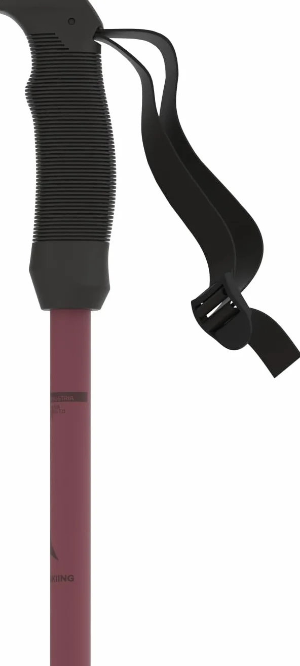 ATOMIC Cloud kijki narciarskie – Maroon – długość 110 cm – wysokiej jakości aluminiowe kijki narciarskie – ergonomiczny uchwyt zapewnia lepszą przyczepność – kij z talerzem stokowym 60 mm – kijki dla