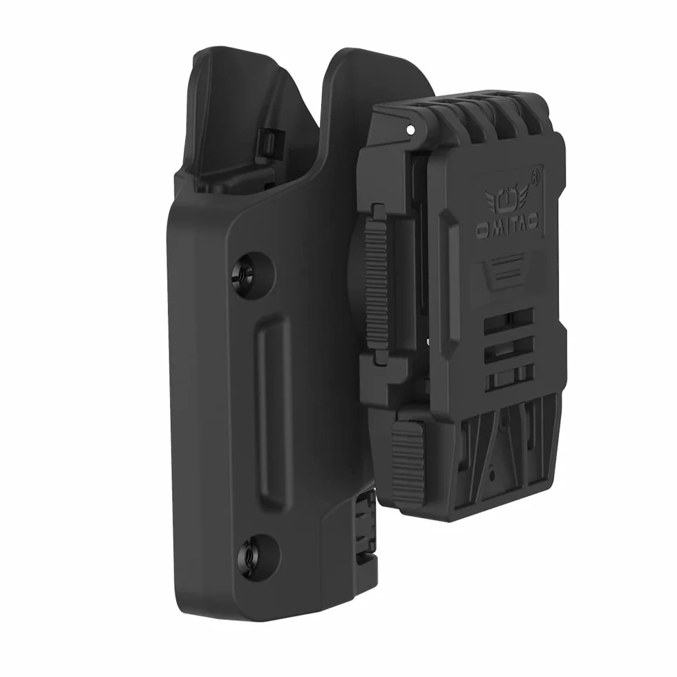 G19 Obracany o 360 ° etui do Glock 19 G23 G32 Gen 1.2,3,4 G19 gen5, taktyczne etui OWB Level 2 prawo ręka automatyczna blokada / indeks zwolniony pas zewnętrzny ukryty pokrowiec