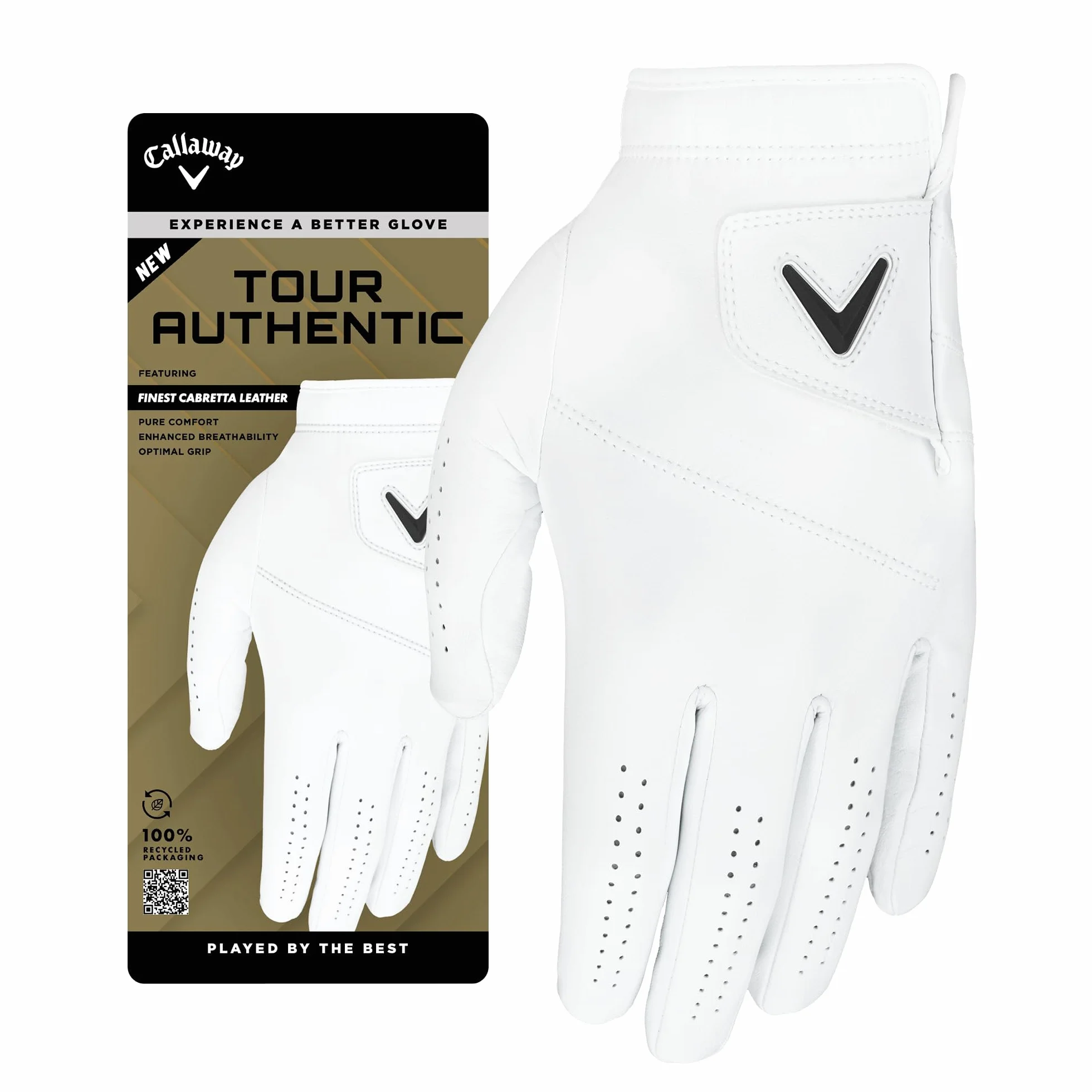 Callaway Golf Tour Authentic męska rękawica golfowa 2025 - lewa ręka dla praworęcznego golfisty, L