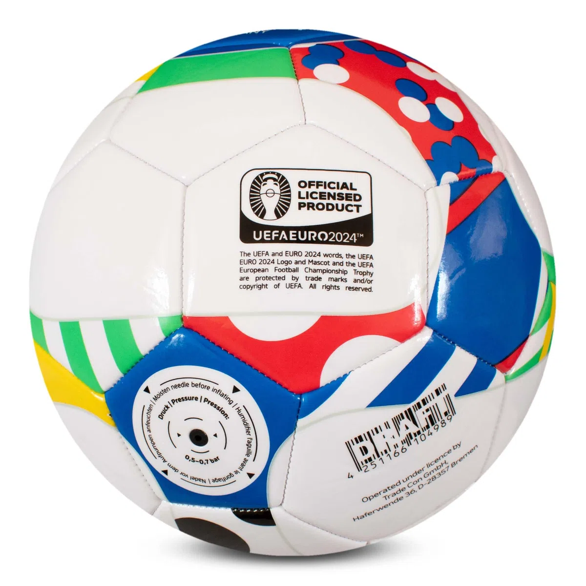 Hy-Pro Euro 2024 piłka nożna, rozmiar 5, oficjalna licencja, UEFA, trening, mecz, towar, kolekcja dla dzieci i dorosłych