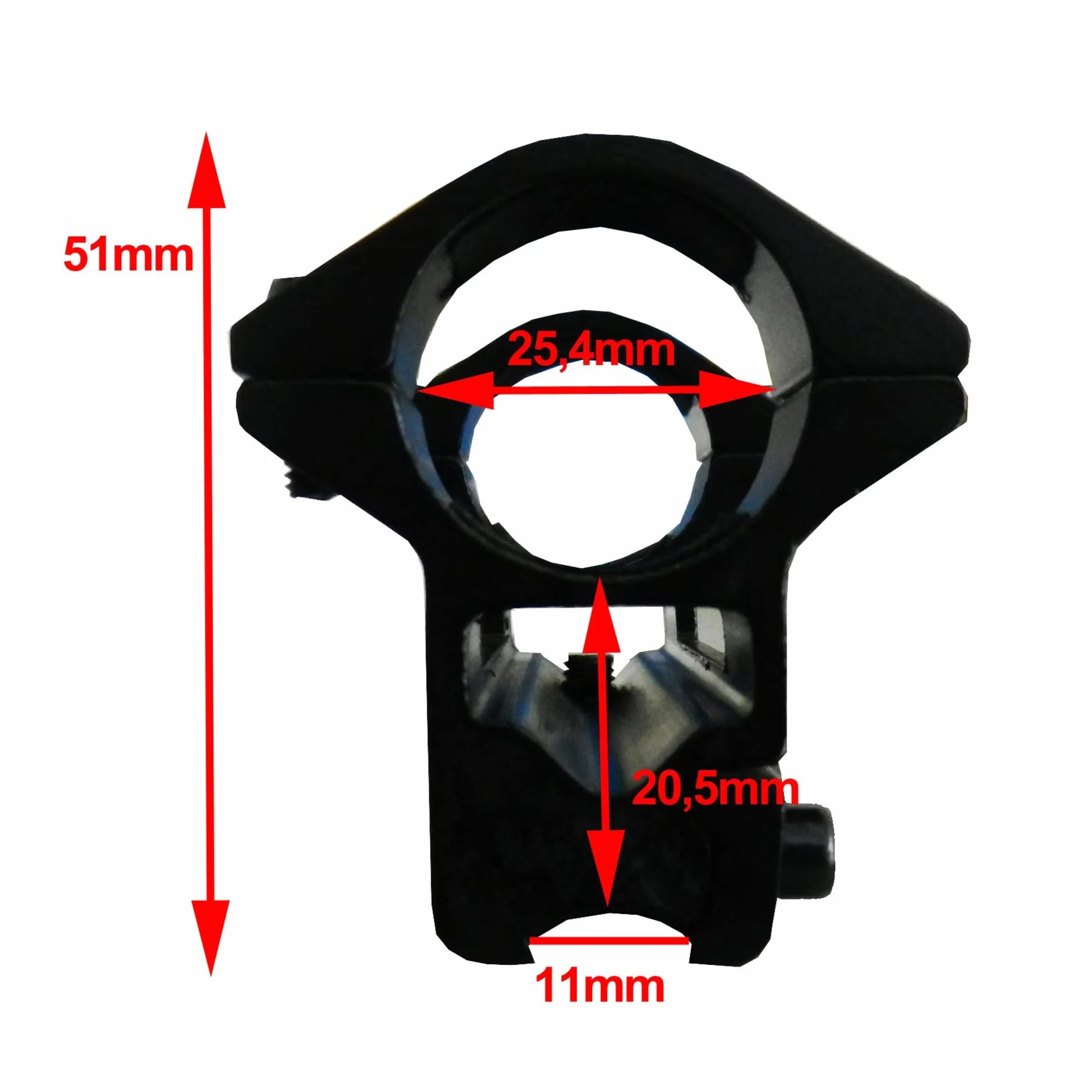 Seben Montaż celowniczy 25.4mm (1") jednoczęściowy Szyna 11mm RSM11