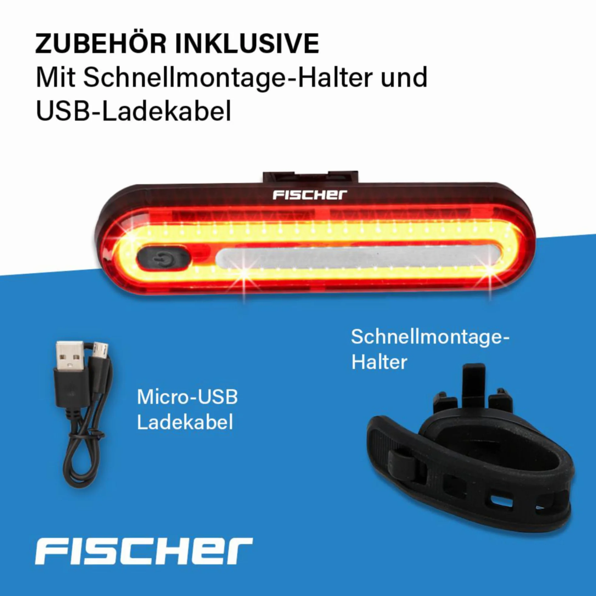 Fischer Tylne Oświetlenie Rowerowe, 1 Sztuka