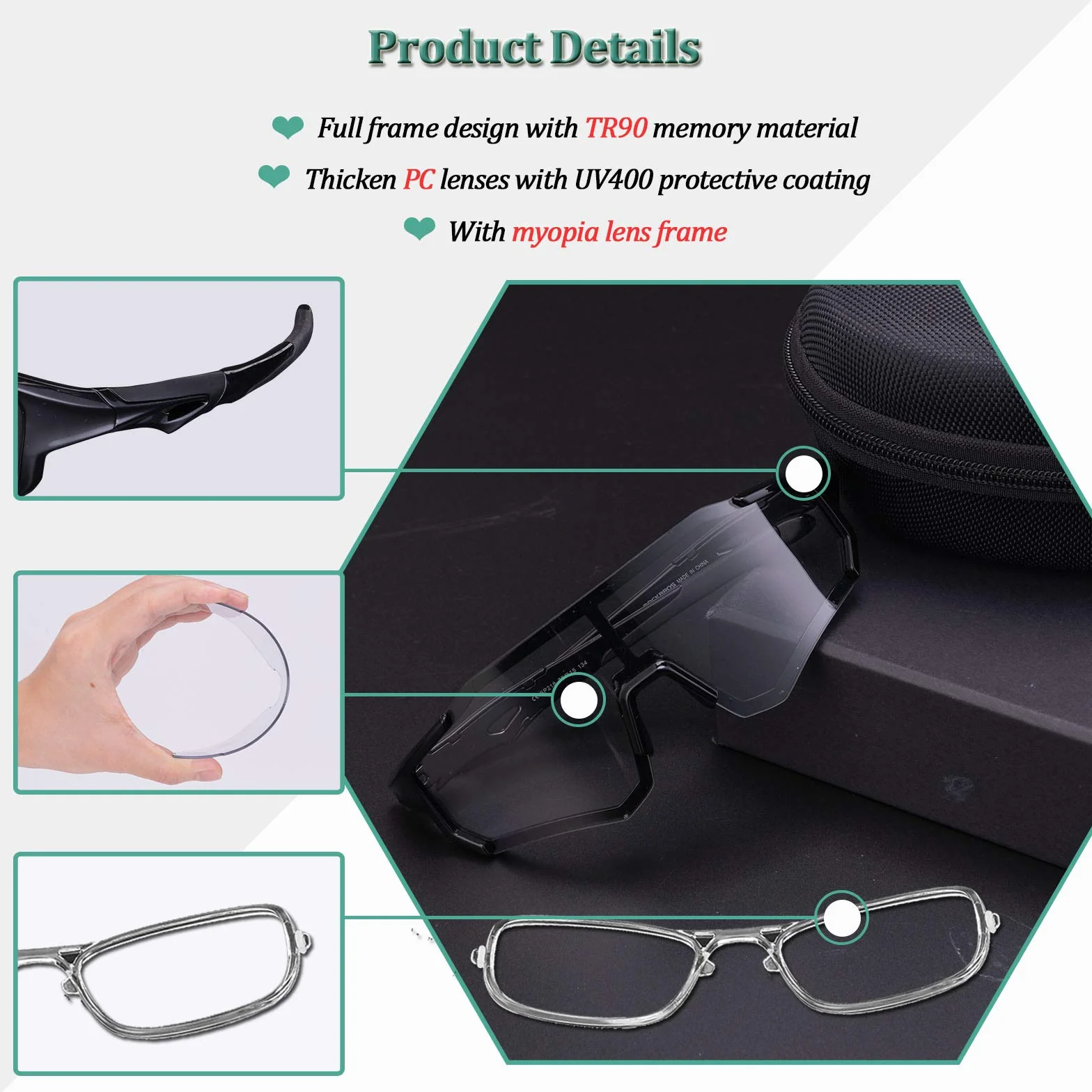 ROCKBROS Fotochromowe Okulary Rowerowe, dla Kobiet i Mężczyzn, Przeciwsłoneczne, Inteligentne Soczewki Automatycznie, Ramki TR, do Jazdy na Rowerze, Jazdy, Biegania, Wędkowania, Jazdy na Rowerze itd., Idealny Prezent Urodzinowy i Idealny Prezent Urodzinow