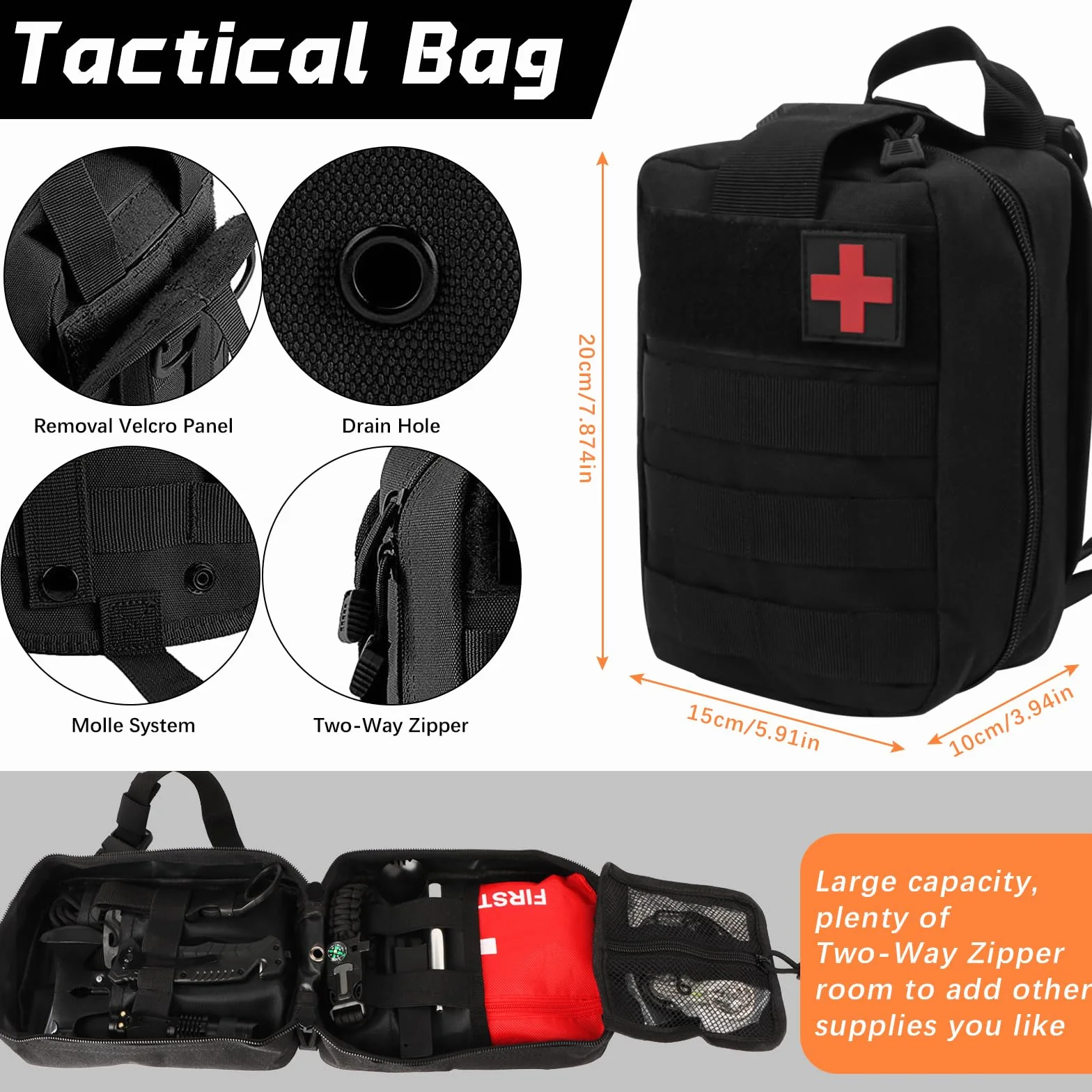 Zestaw survivalowy 72 w 1, profesjonalny zestaw awaryjny do użytku na zewnątrz, do domu, zestaw noży premium, wyposażenie survivalowe, na kemping, do bushcraft, wędrówek, polowania, przygód, ojców,