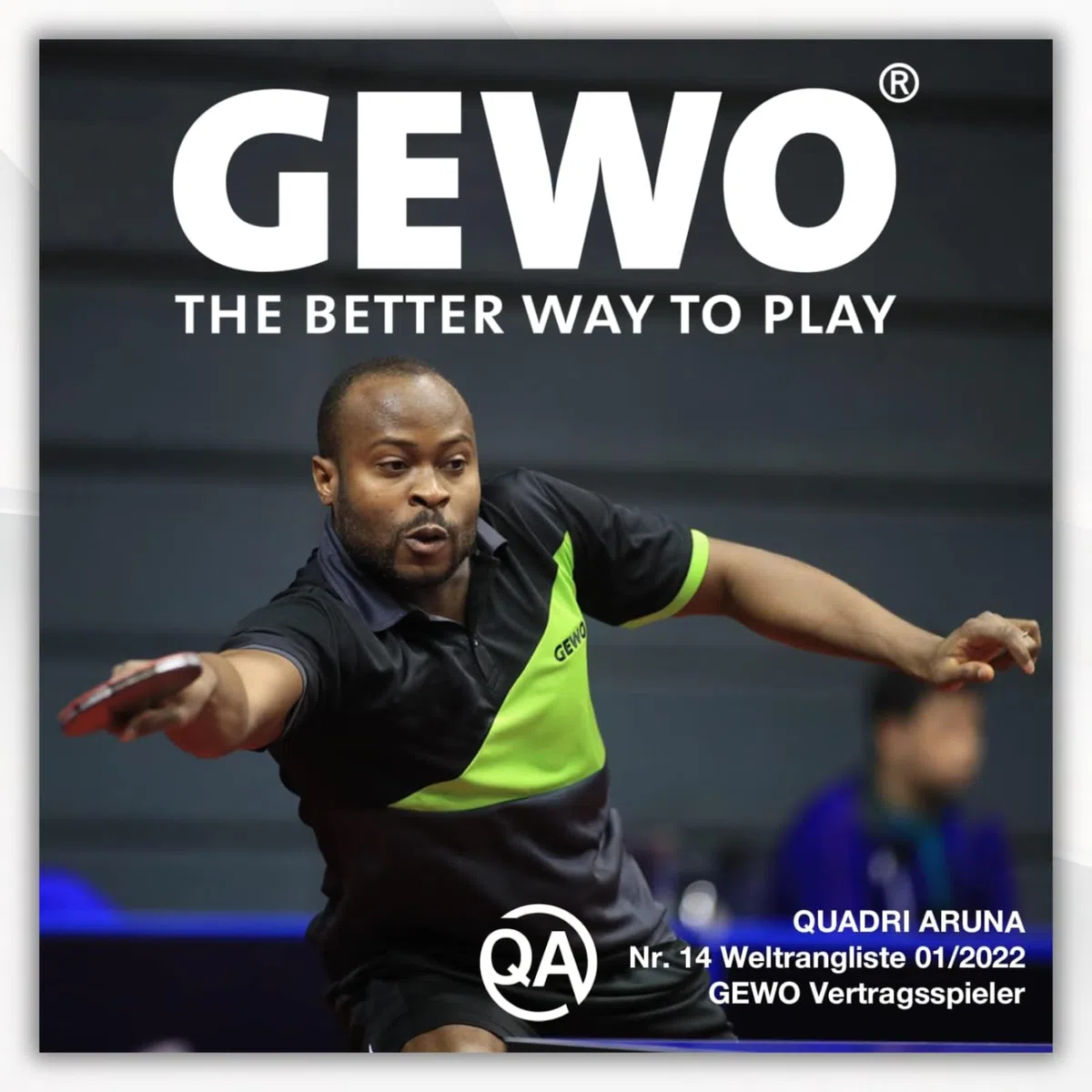 GEWO Unisex – Thunderball 2 wysoka kontrola i maksymalny spin rakieta do tenisa stołowego, czarna/pomarańczowa, jeden rozmiar