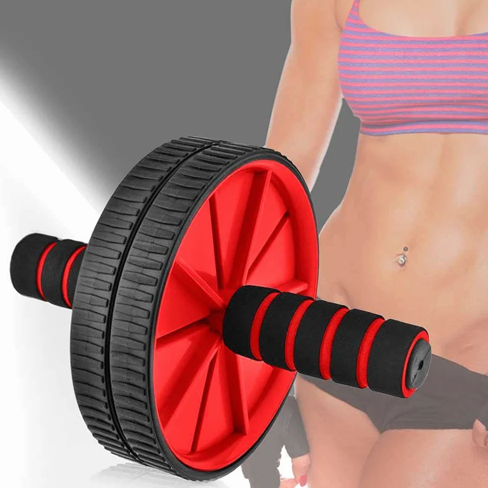 OcioDual AB Wheel trenażer mięśni brzucha, trener mięśni brzucha, czerwony