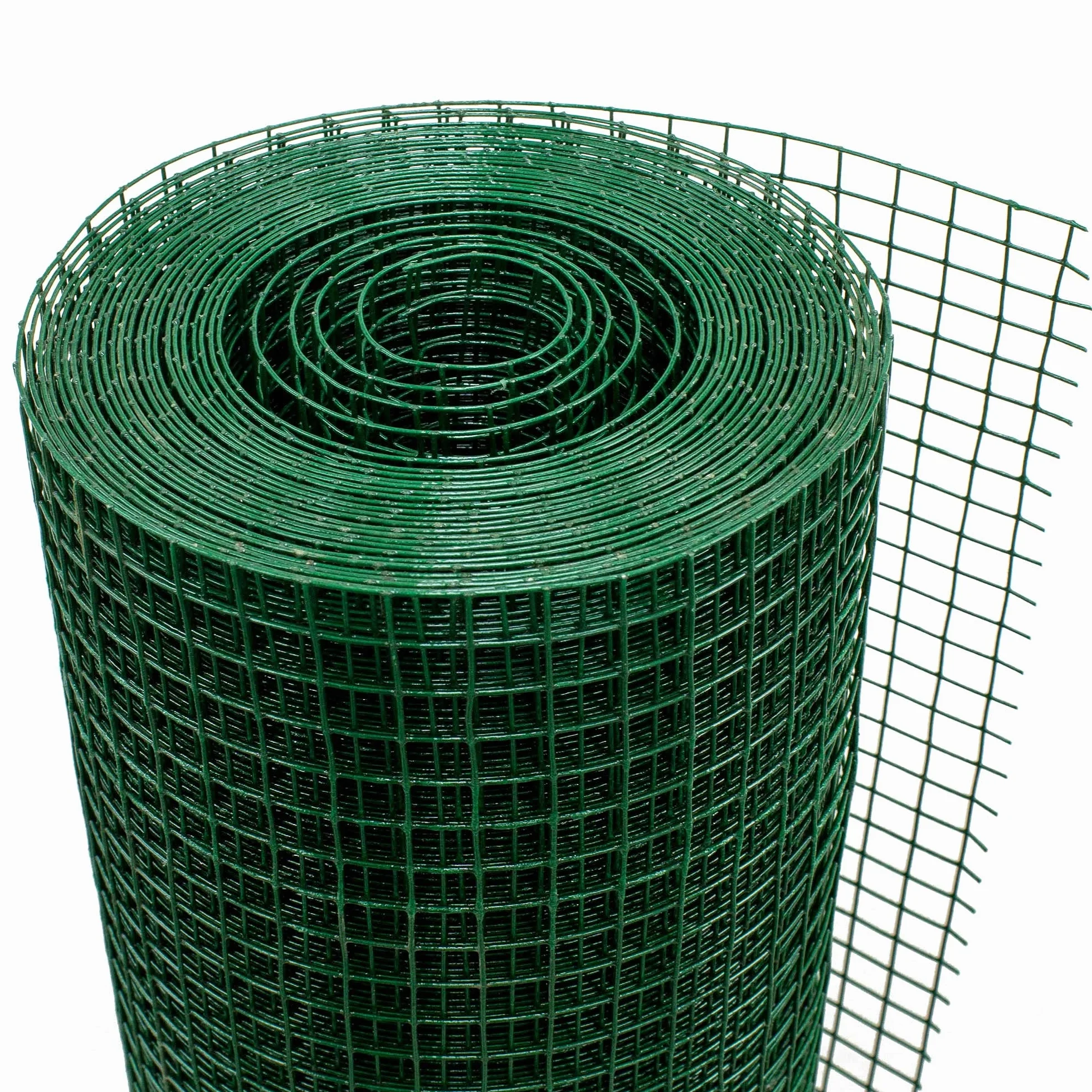 ECD Germany Aviary Wire Mesh 1mx25m 19x19mm 0,75mm Green Galvanised Steel Welded Wire Fence