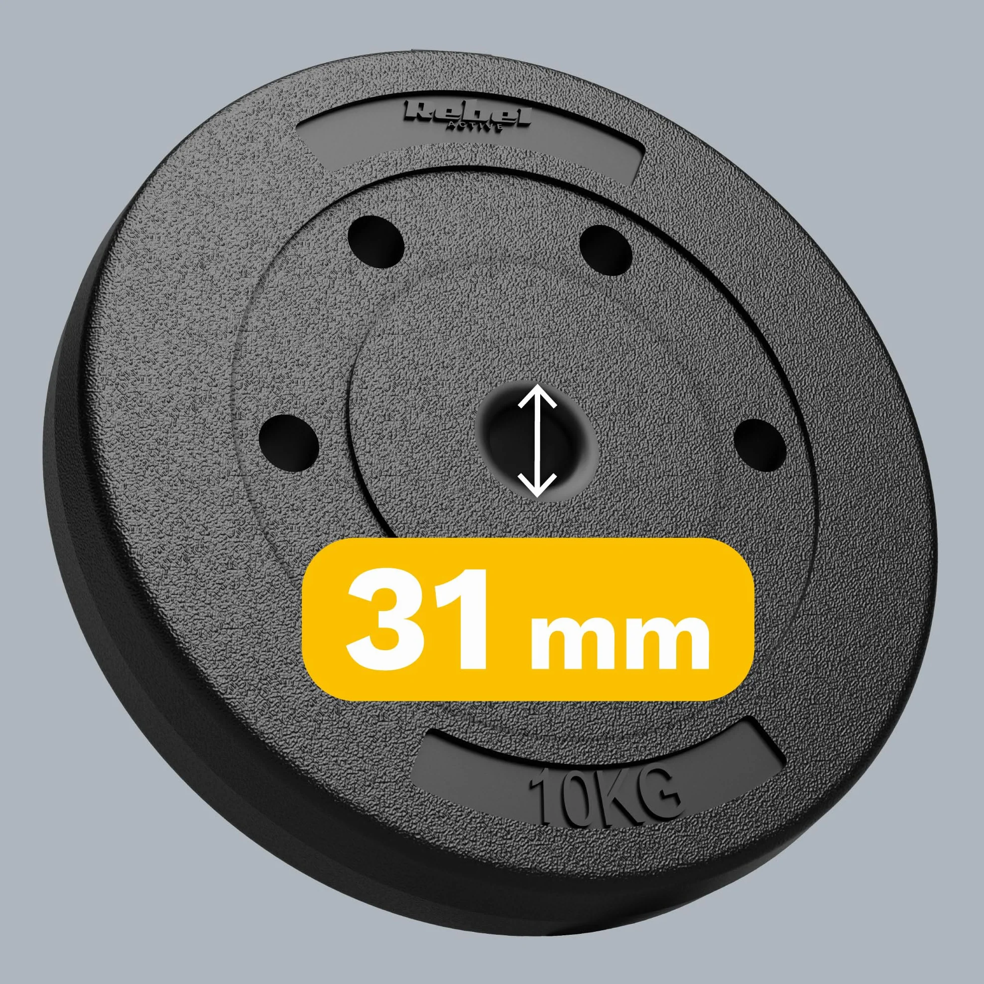 Rebel Zestaw Obciążeń Bitumicznych 2x10kg Otwór 31mm